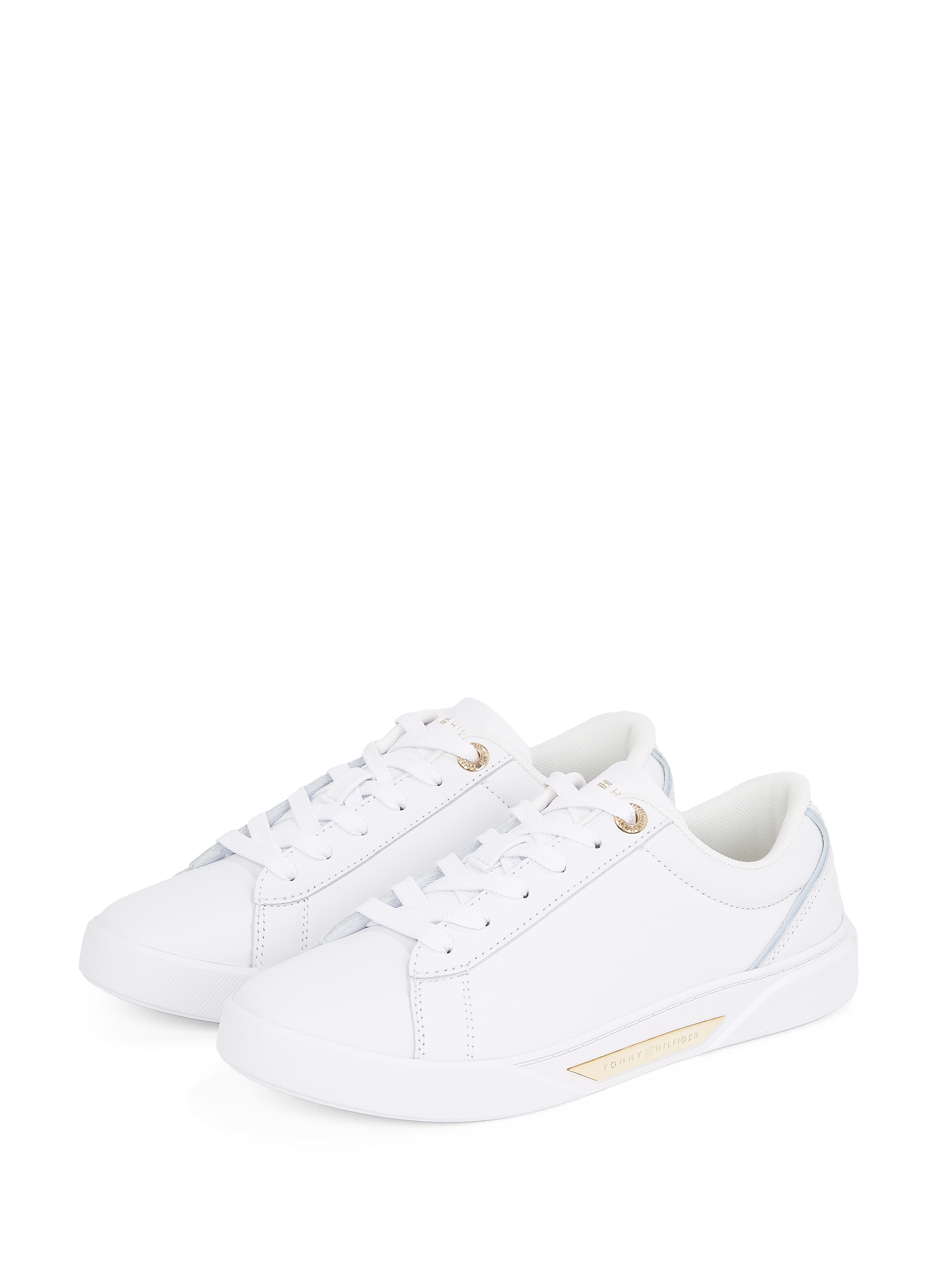 Baskets en cuir TOMMY HILFIGER Blanc