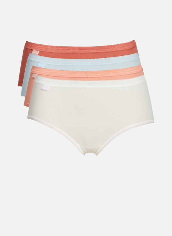 Set of 4 cotton panties Multicolour by SLOGGI SLOGGI Set of 4 cotton panties Multicolour