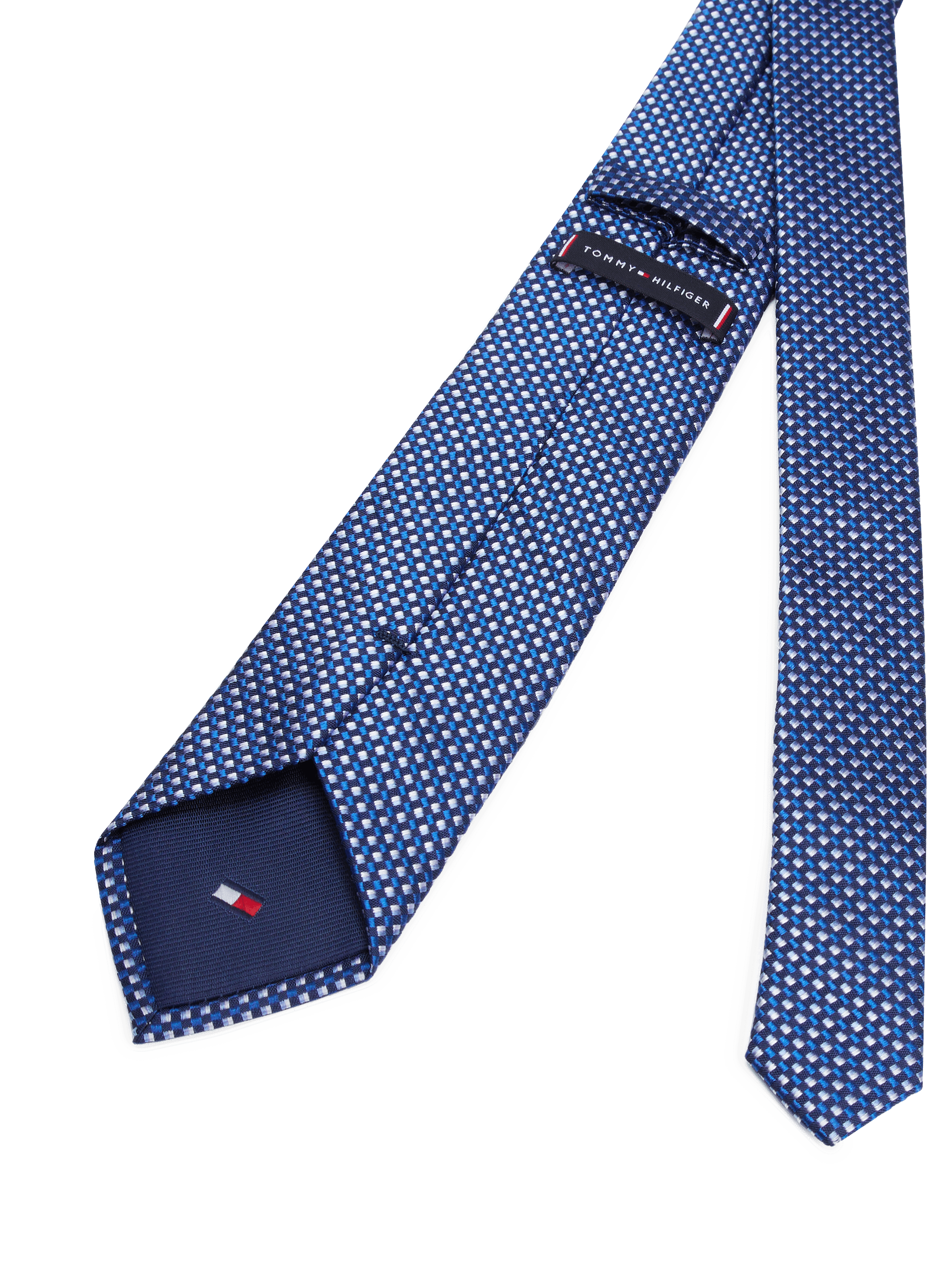 Patterned silk tie  TOMMY HILFIGER Blue