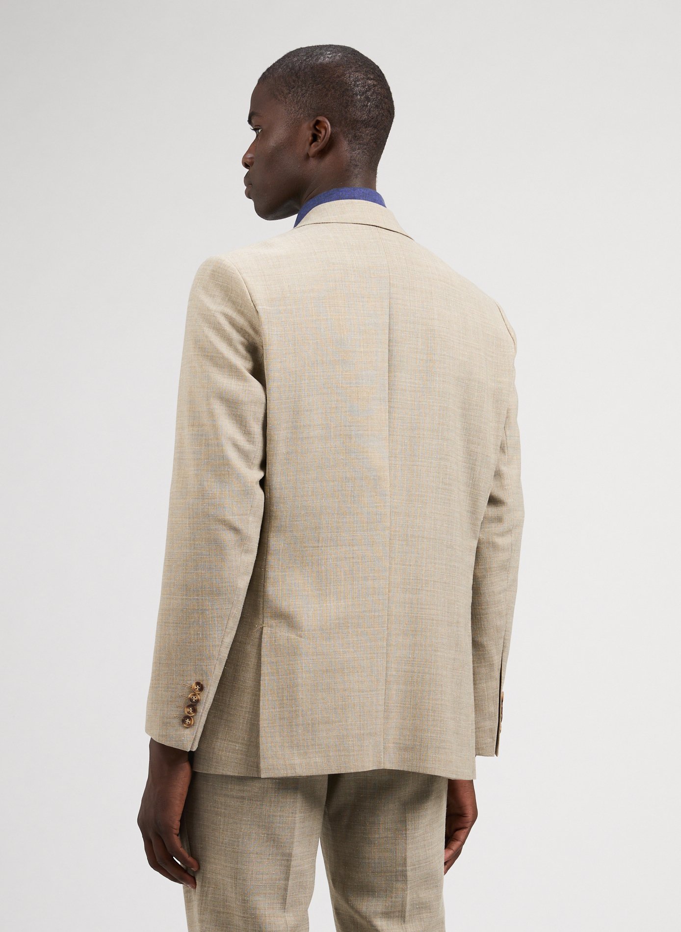 Blazer de costume slim SELECTED Beige