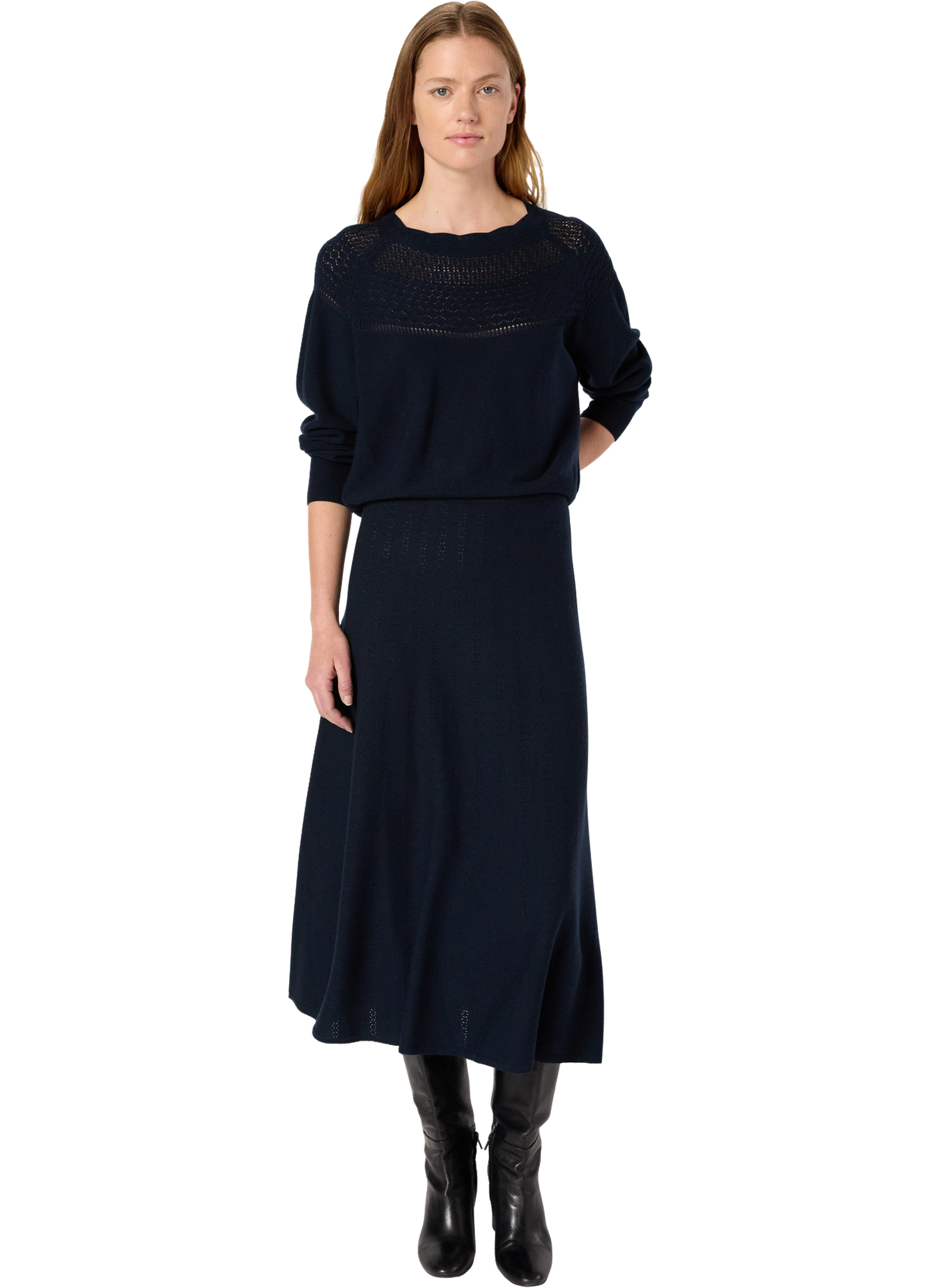 Pull à motifs ajourés - eleo GERARD DAREL Bleu