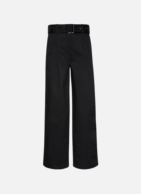 Straight pants with belt Black by CALVIN KLEIN CALVIN KLEIN Straight pants with belt Black