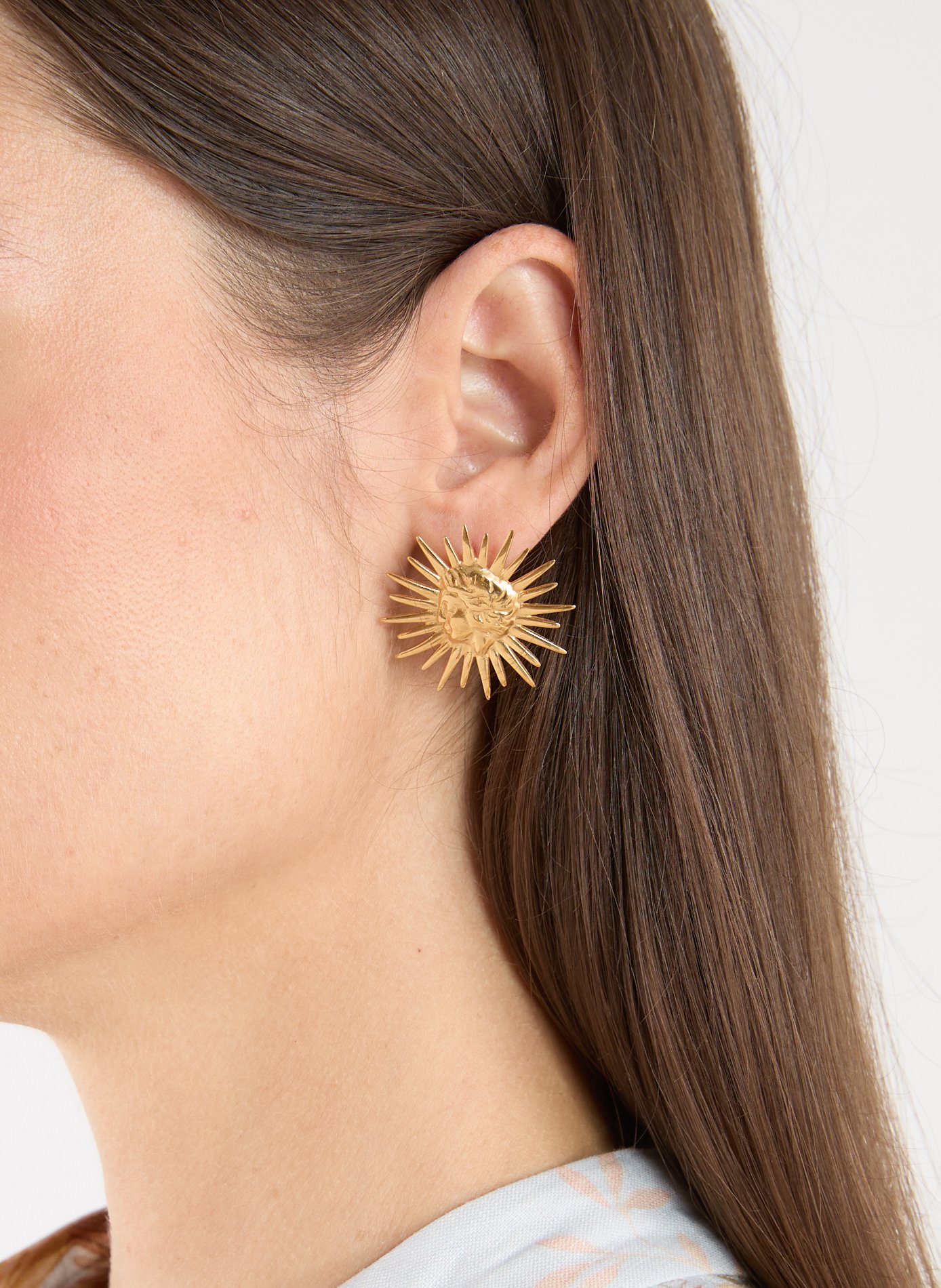 Boucle d'oreilles Golden Sun  HERMINA ATHENS Argent