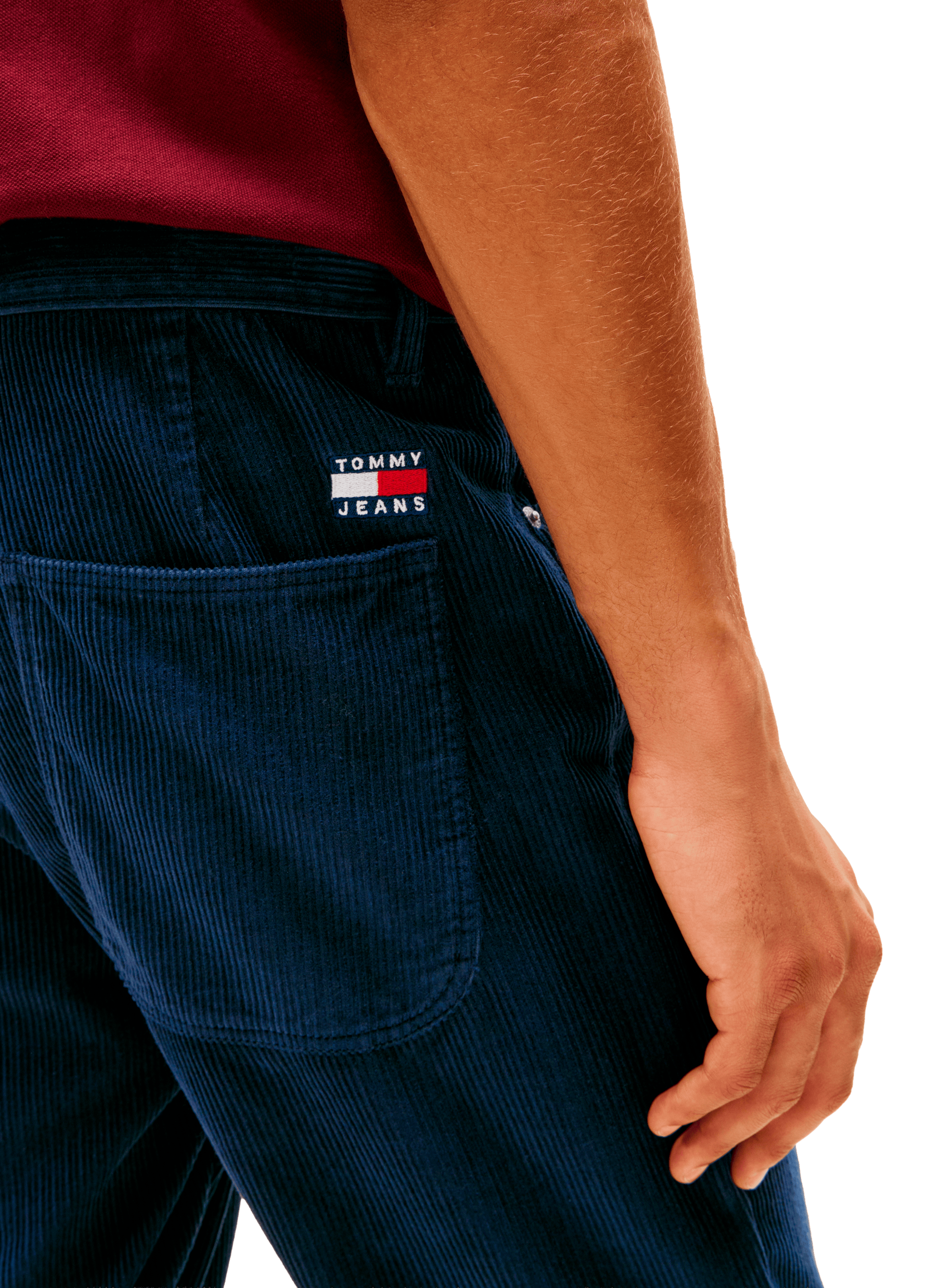 Velvet chino pants TOMMY HILFIGER Blue