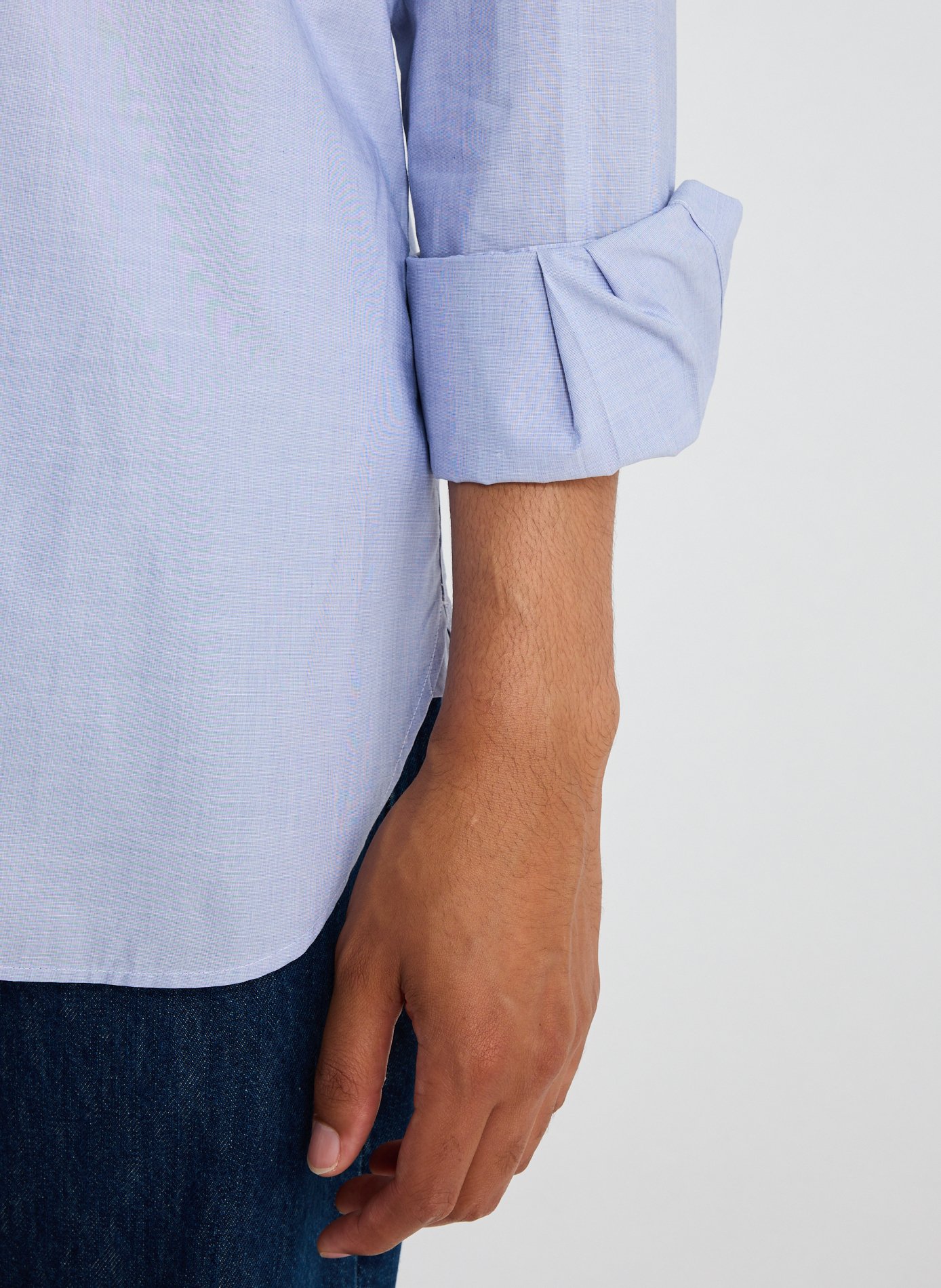 Slim-fit cotton shirt POLO RALPH LAUREN Blue