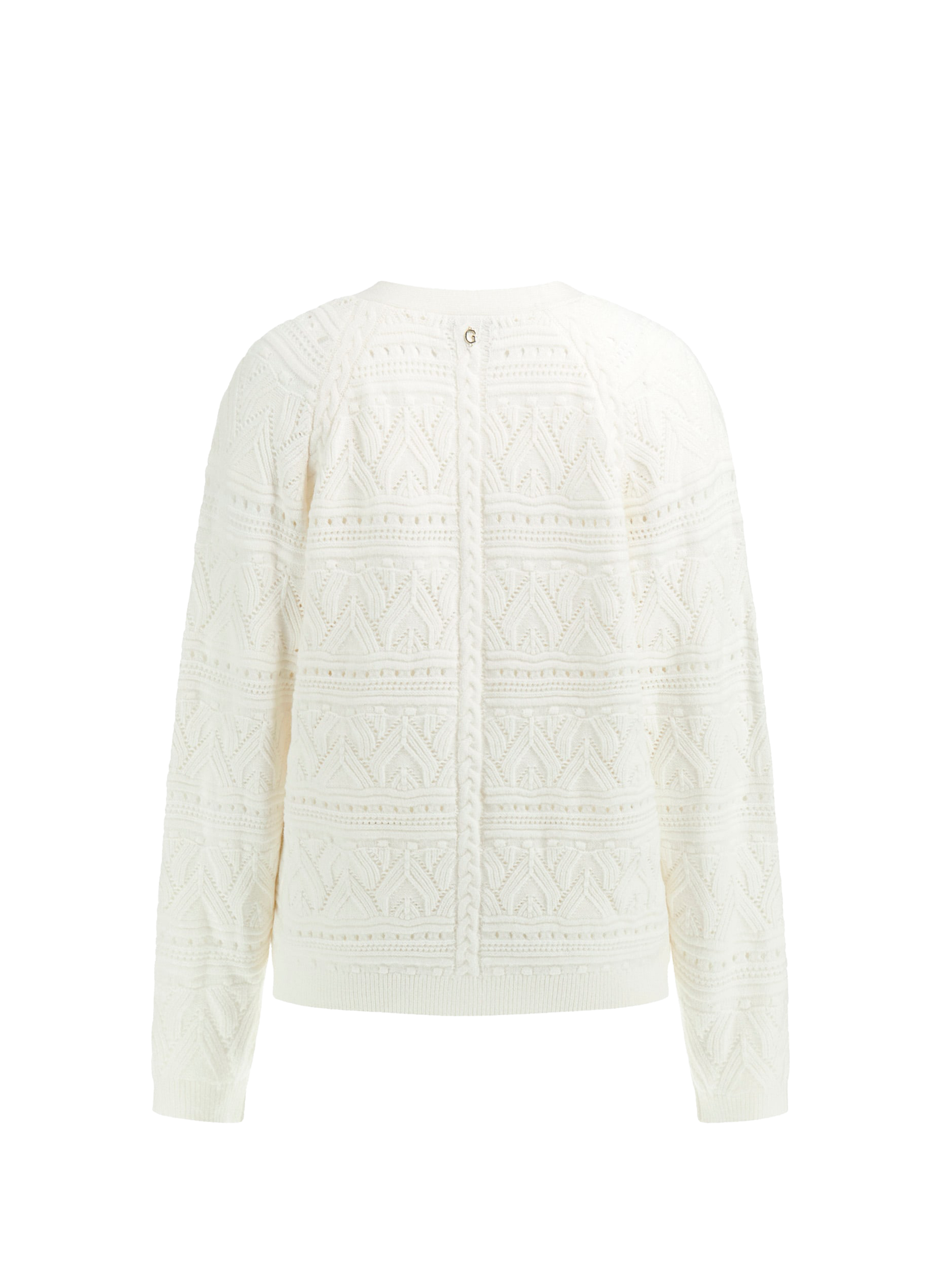 Cardigan en maille à col V GUESS Beige