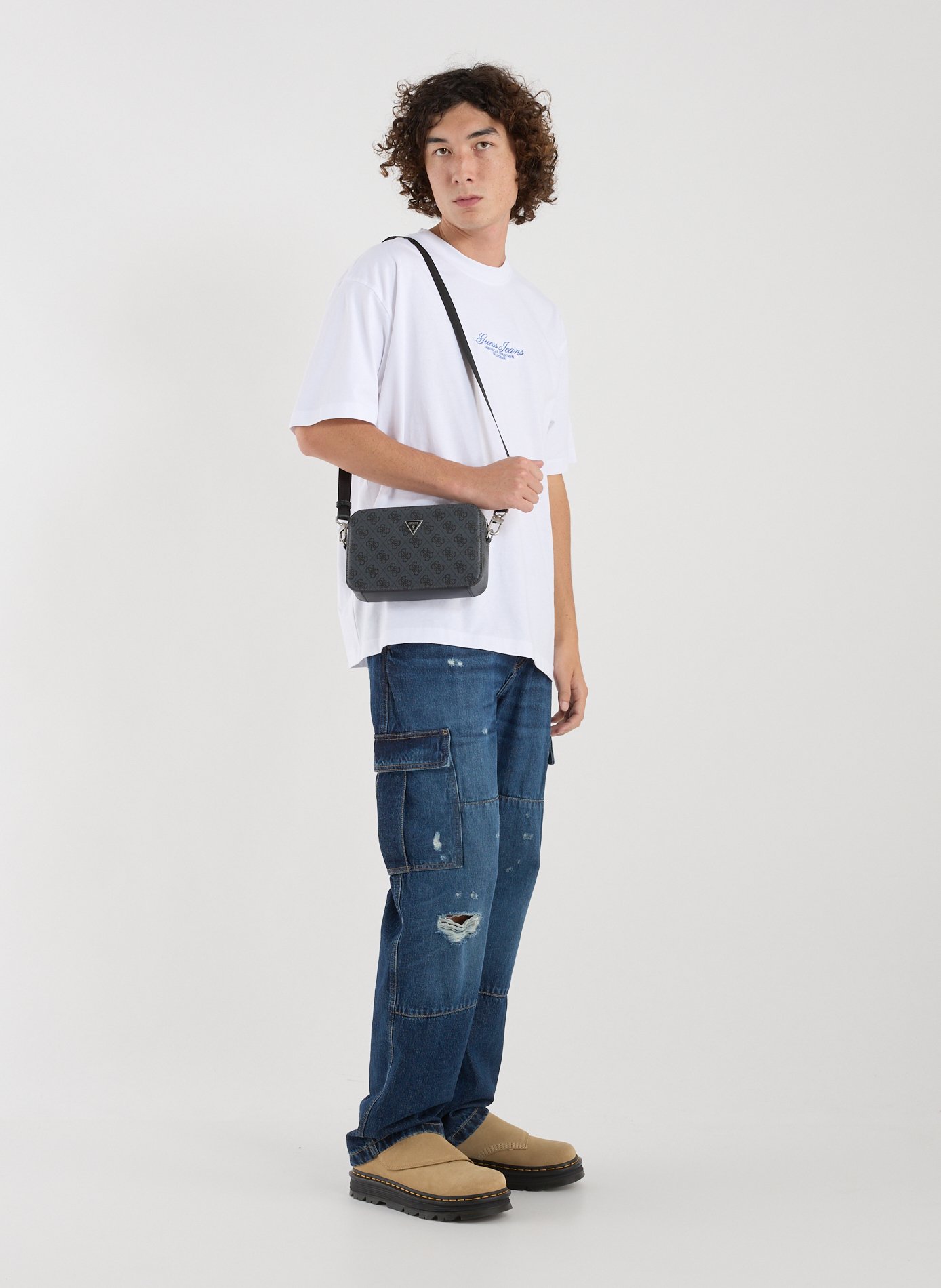 Bedruckte Umhängetasche GUESS Schwarz