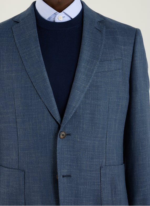 Veste col tailleur | Bleu by HACKETT Veste col tailleur Bleu