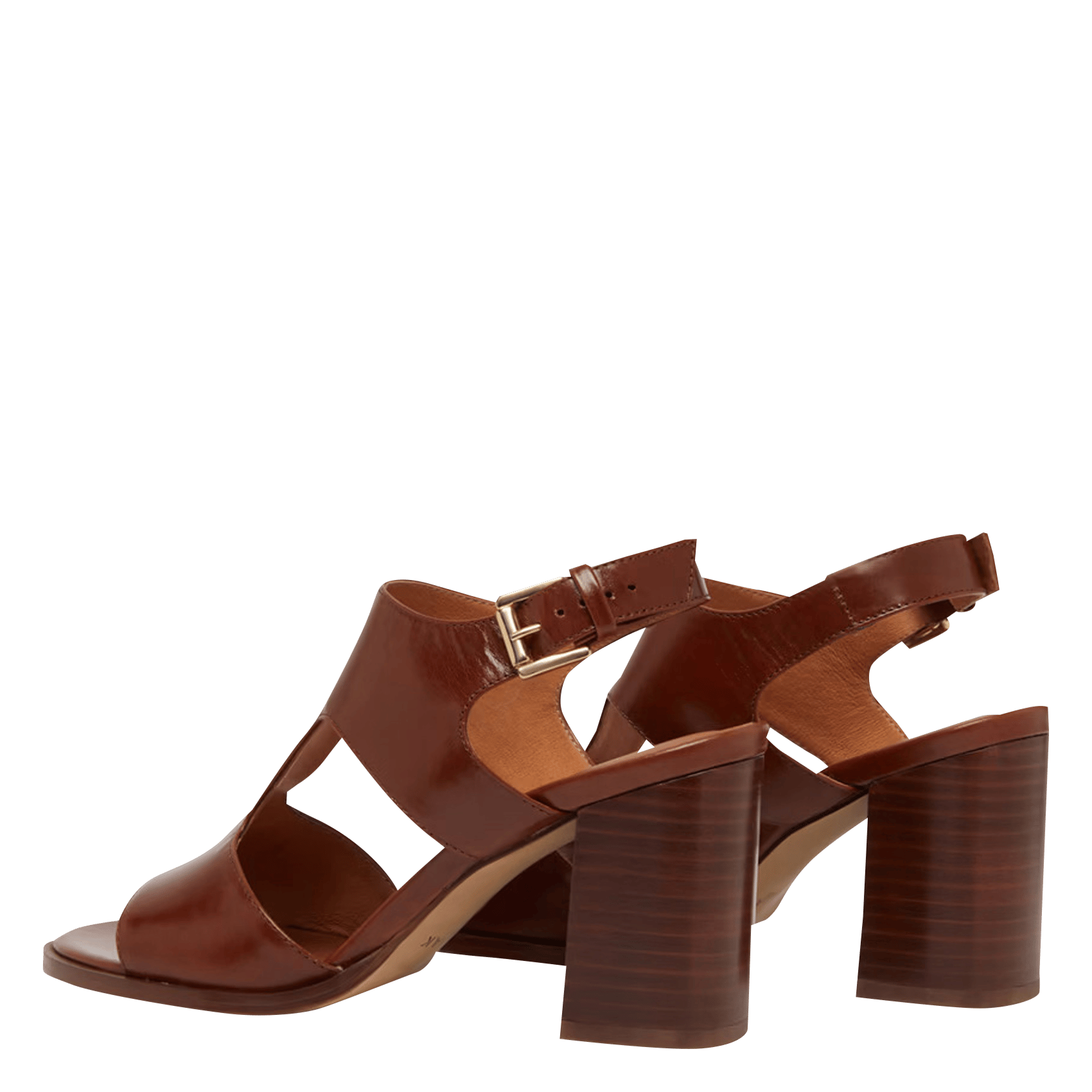 Sandales hautes en cuir Ding JONAK Marron