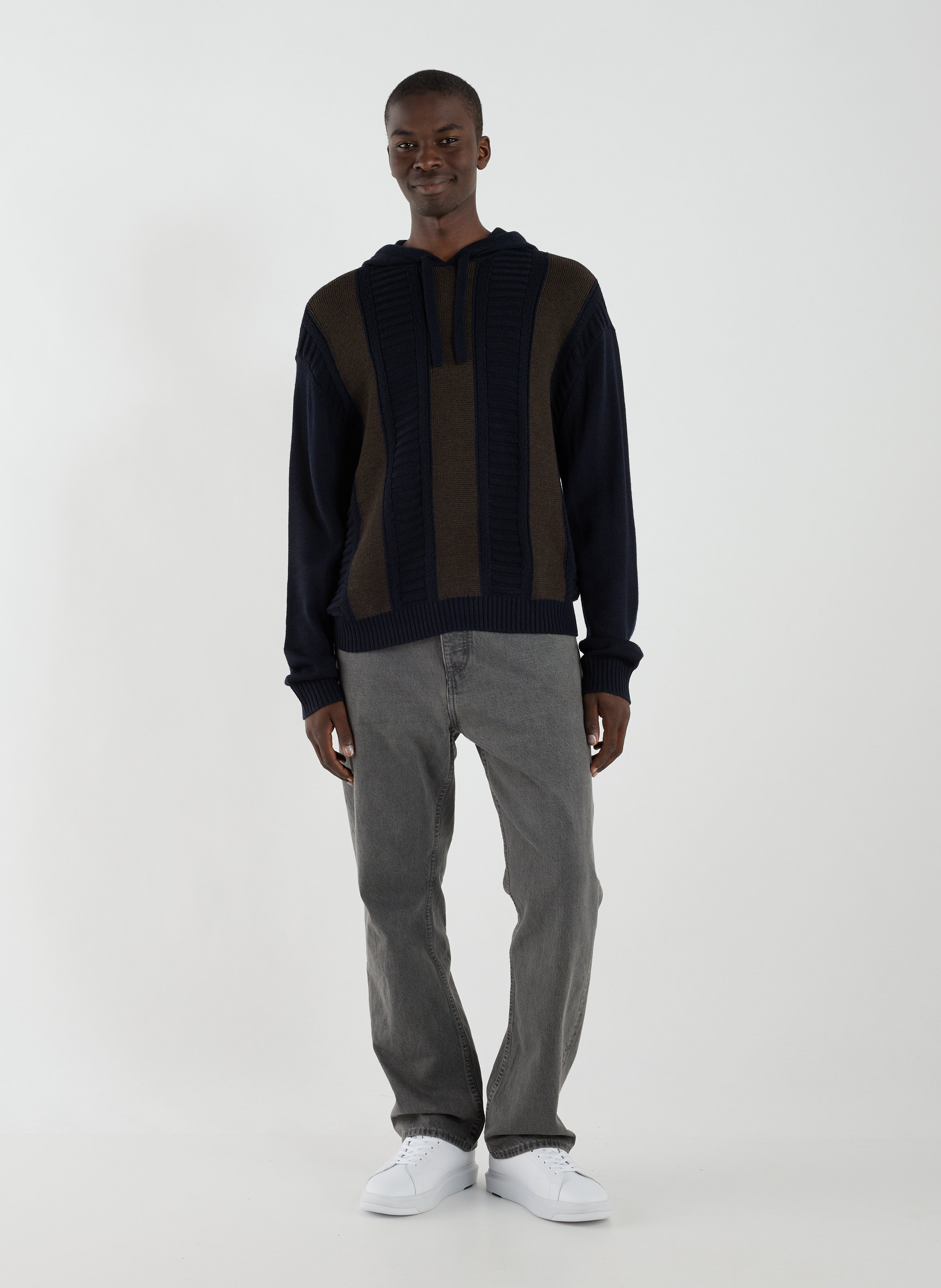 Hooded wool blend sweater ARMANI EXCHANGE Multicolour