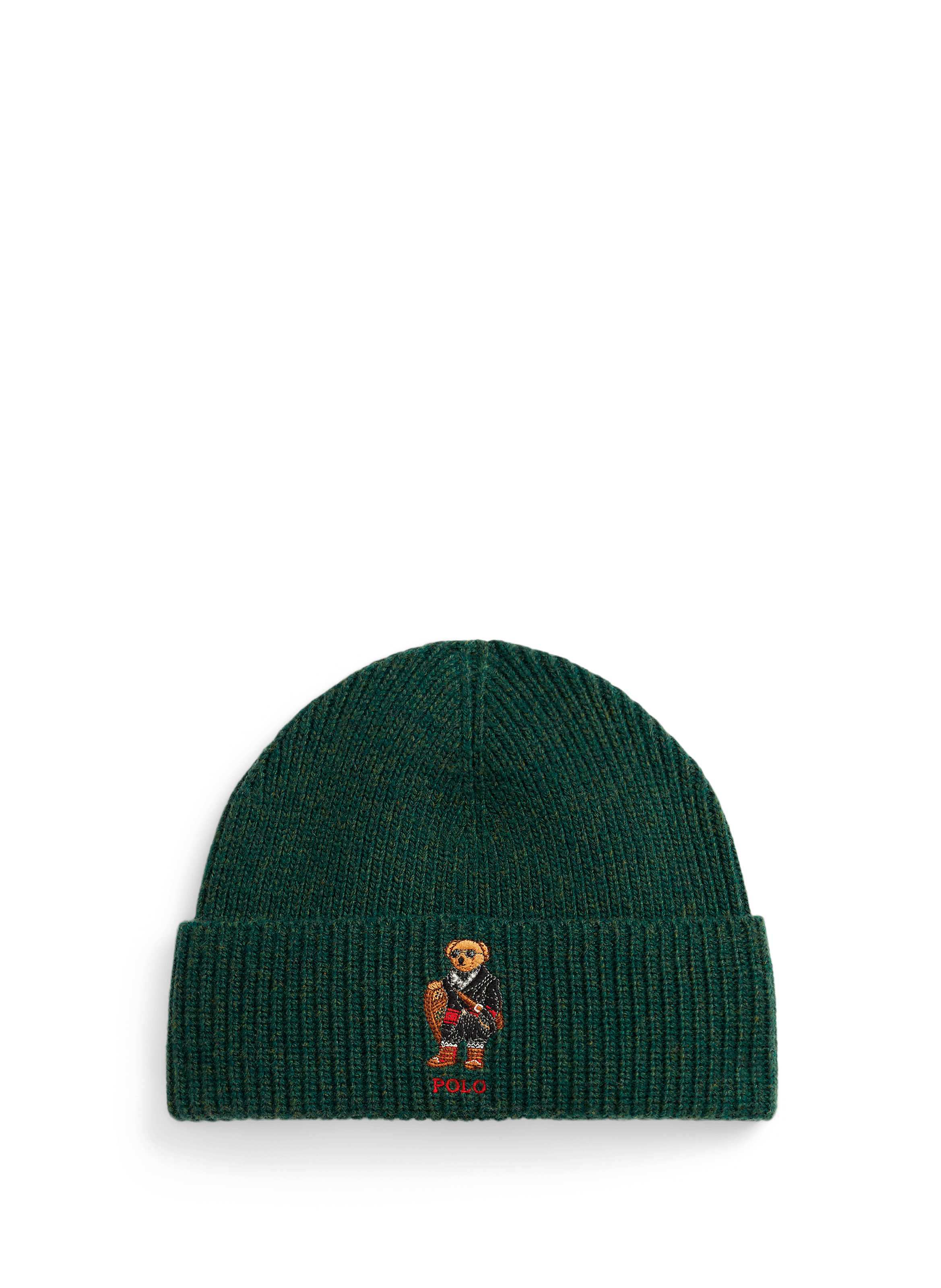 POLO RALPH LAUREN Wool beanie with logo Khaki