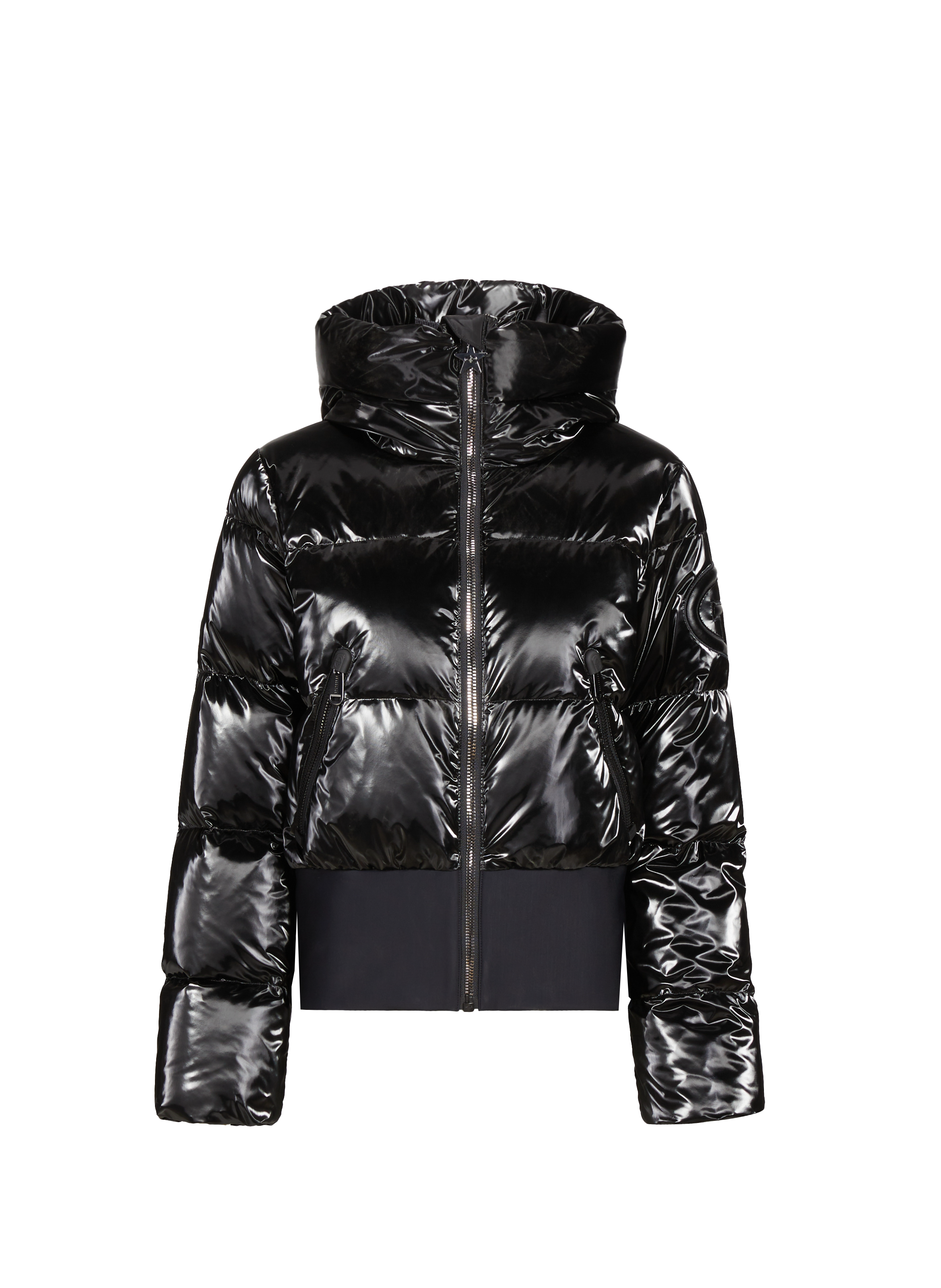 GOLDBERGH Quilted hooded jacket Black
