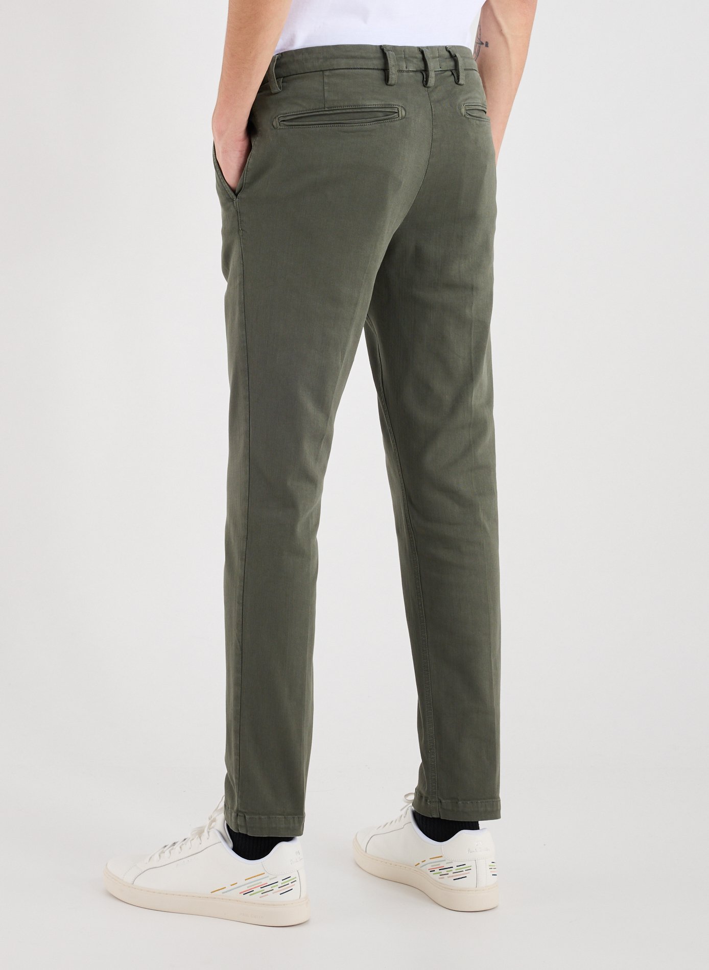 Jeans slim uni en coton mélangé  REPLAY Kaki