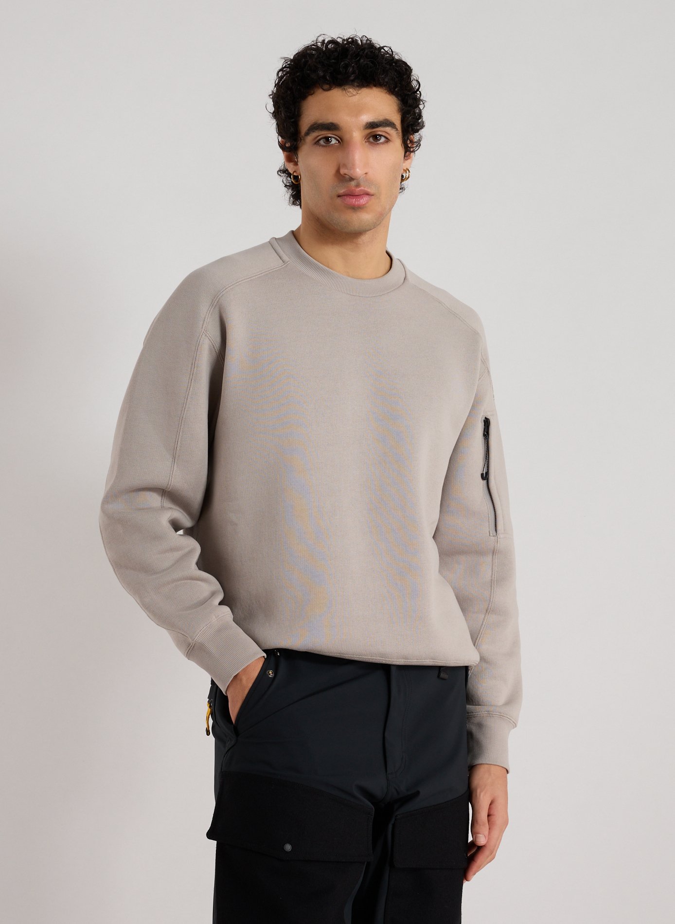 Cotton-blend round-neck jumper Grey by PARAJUMPERS PARAJUMPERS Cotton-blend round-neck jumper Grey