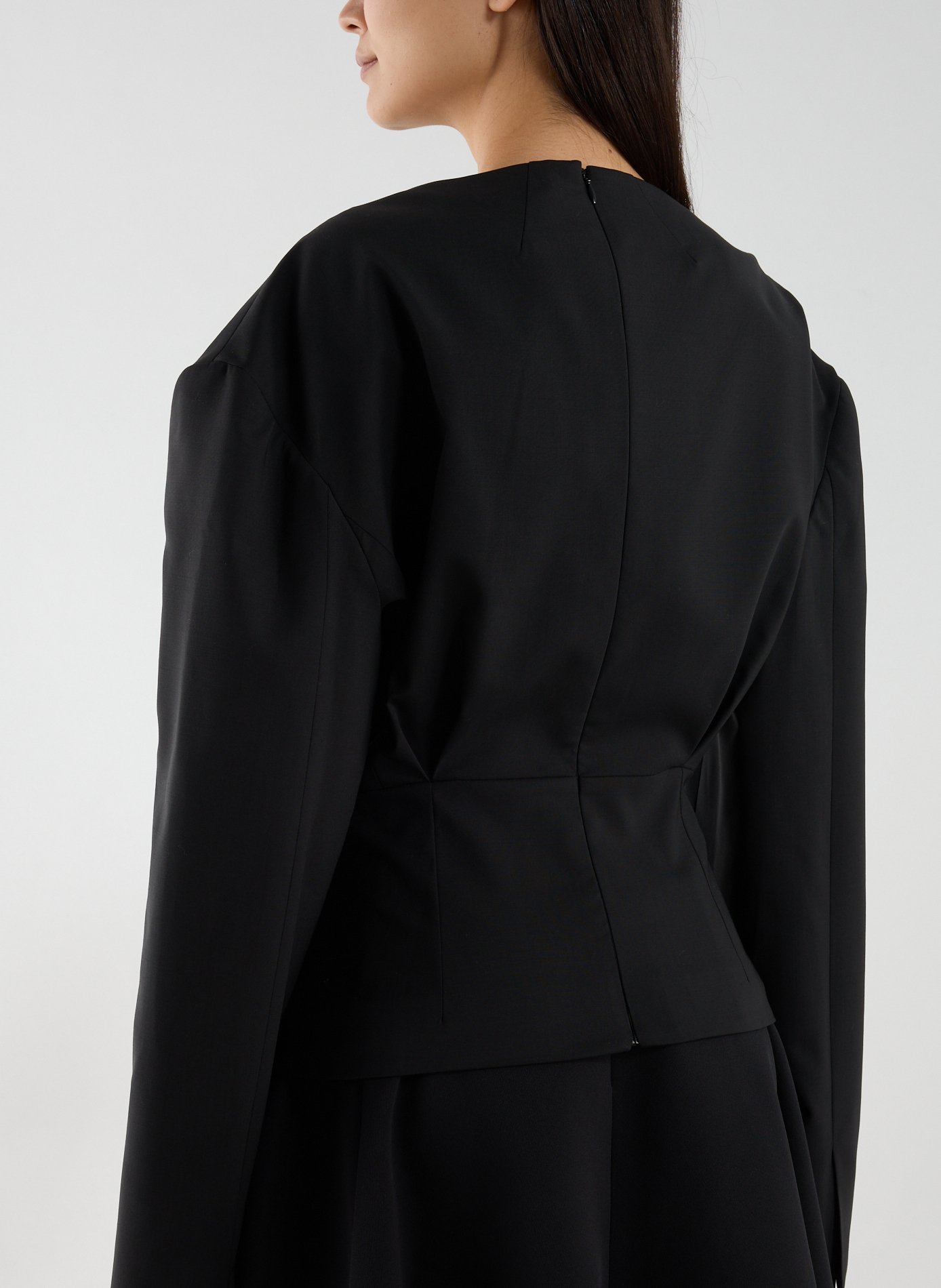 Top en laine mélangée A.W.A.K.E. MODE Noir