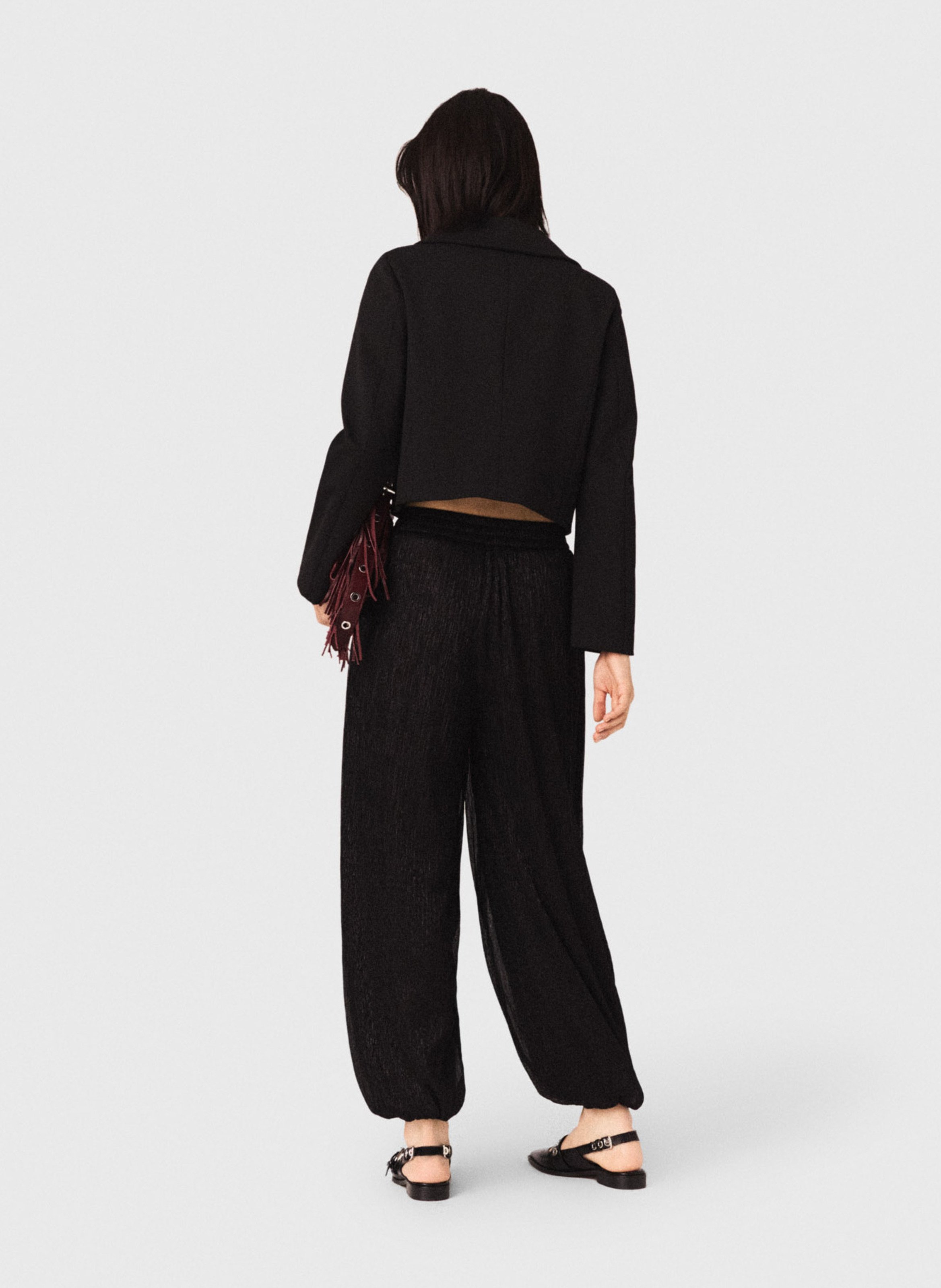 Pantalon large bouffant MAJE Noir