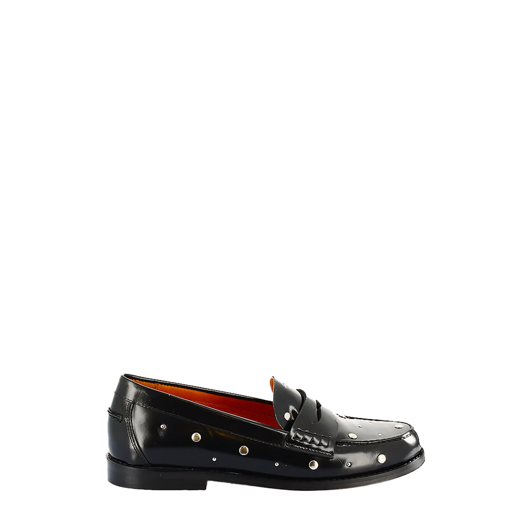 Mocassins en cuir à studs andrew JONAK Noir