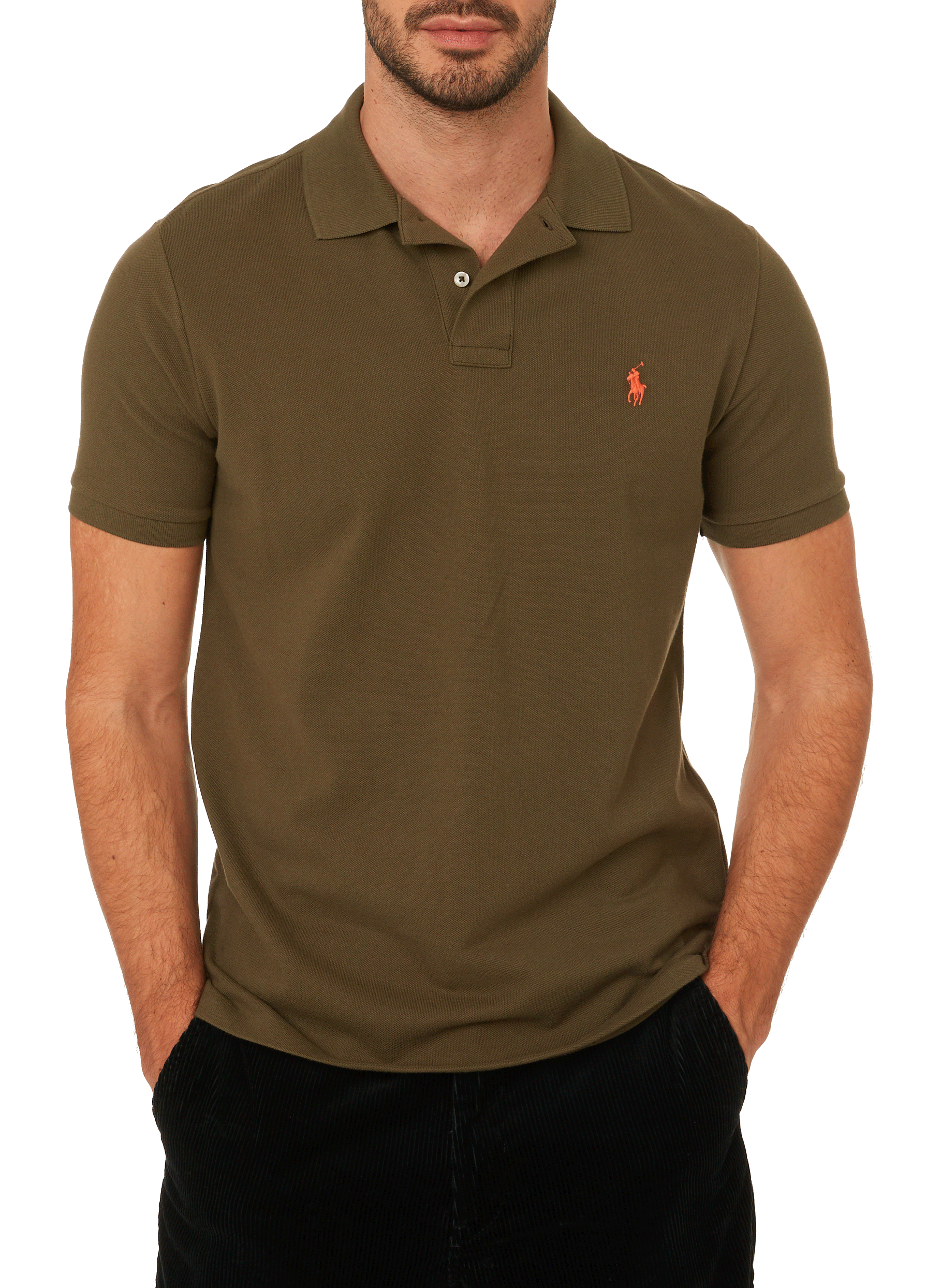 Slim-fit cotton polo shirt POLO RALPH LAUREN Green