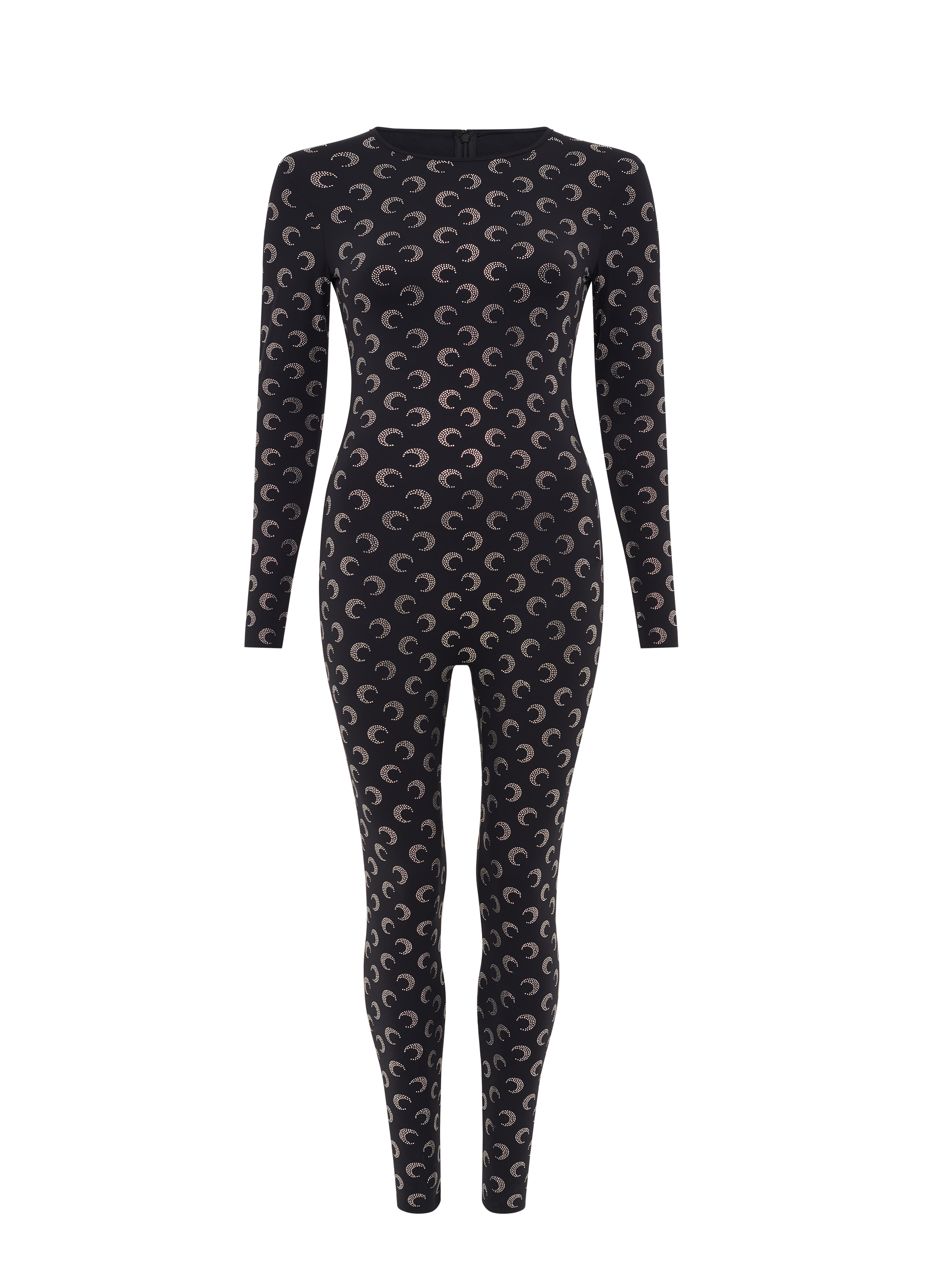 Combinaison moon strass jersey MARINE SERRE Noir