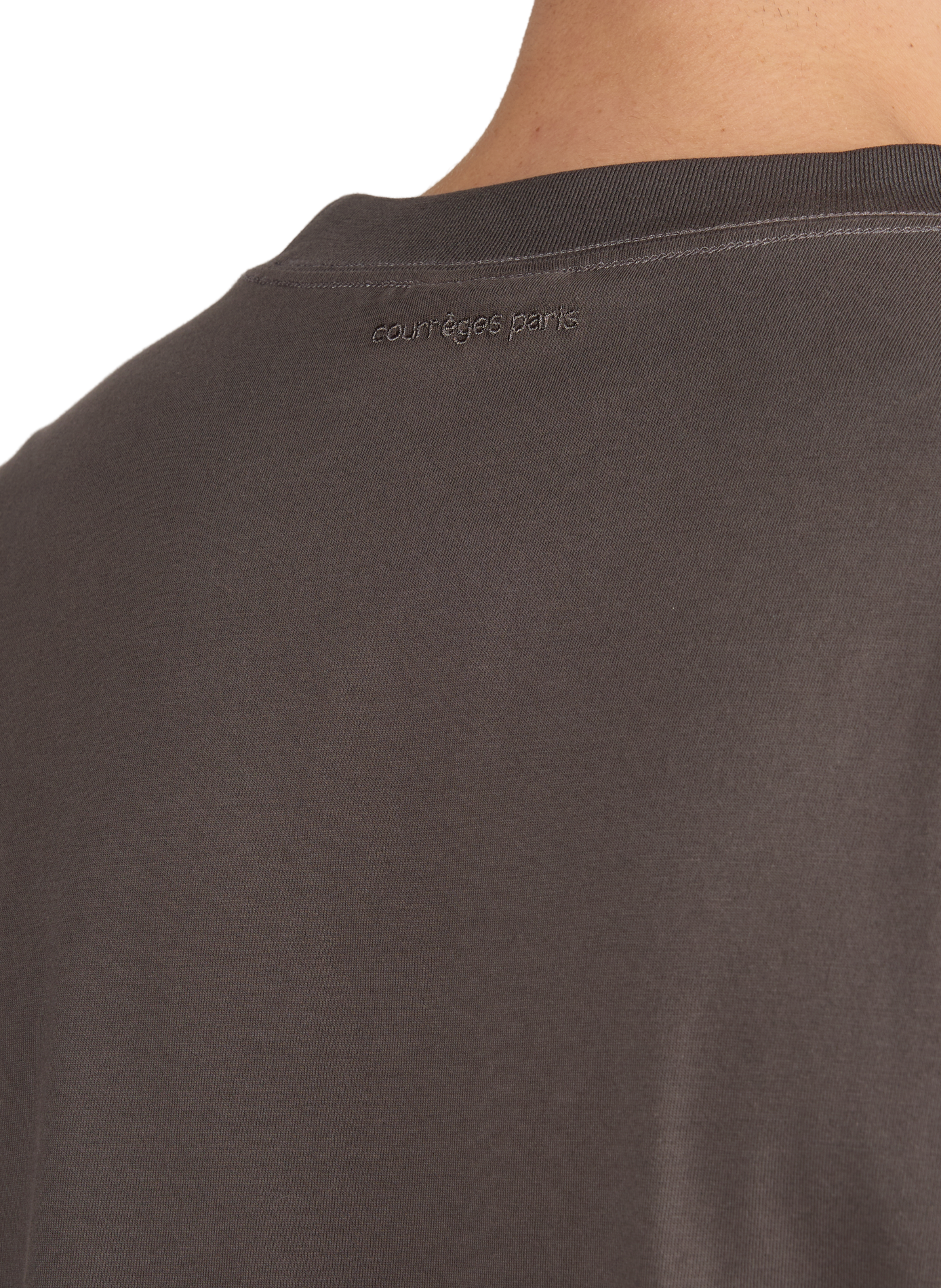 T-shirt en coton COURRÈGES Gris
