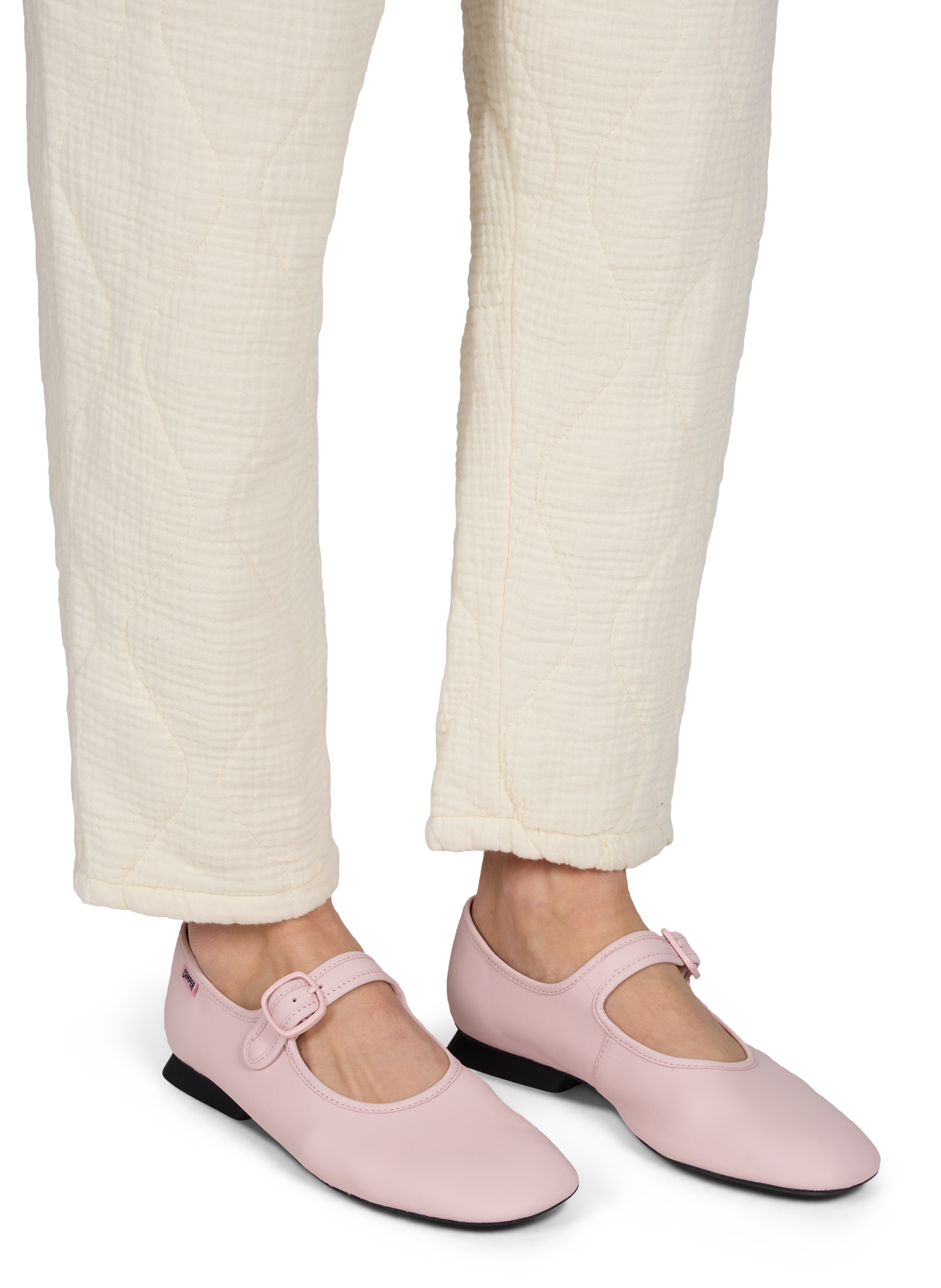 Ballerines à boucle ajustable en cuir CAMPER Rose