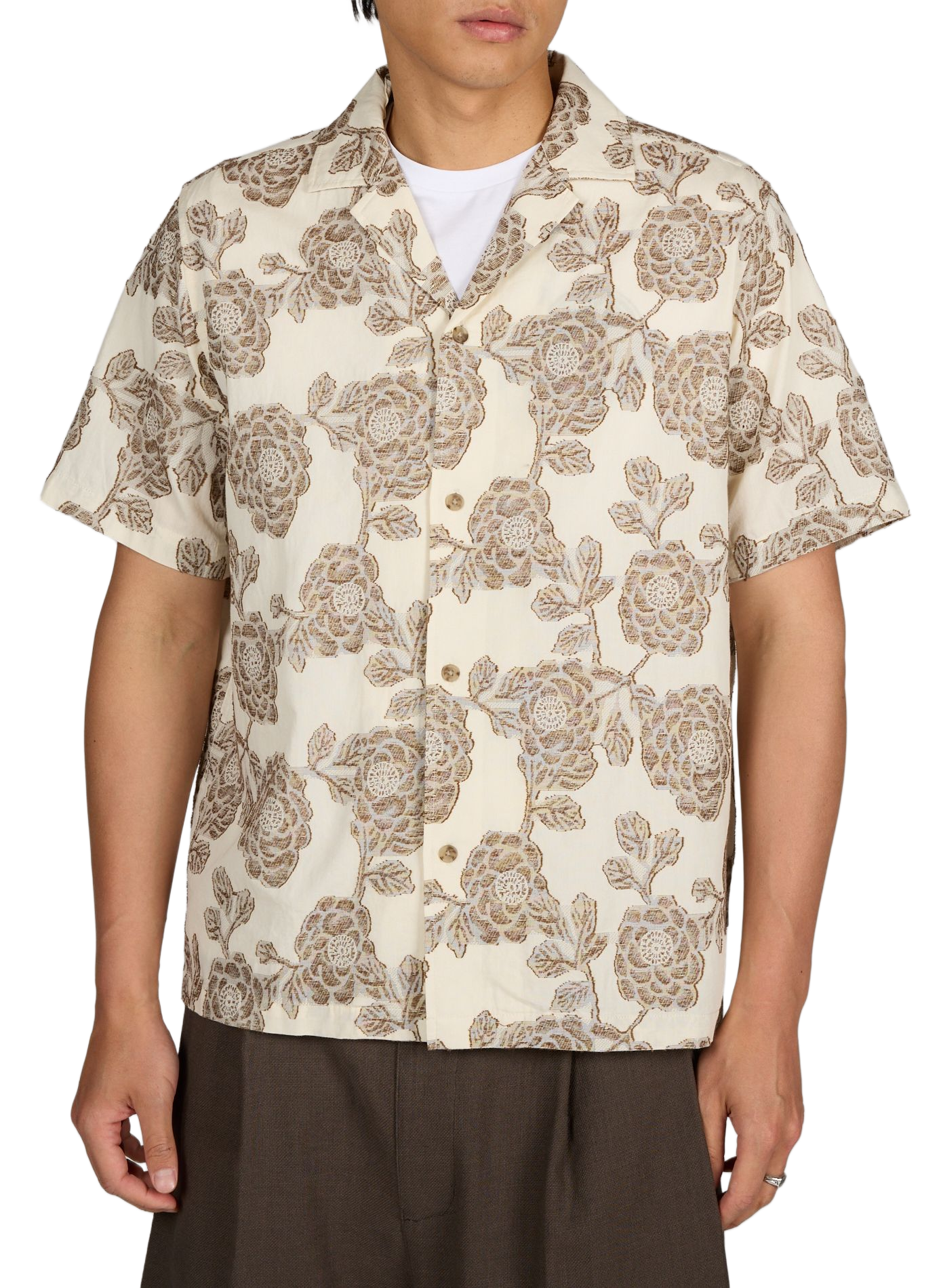 Chemise droite à motif  en coton LES DEUX Multicolore