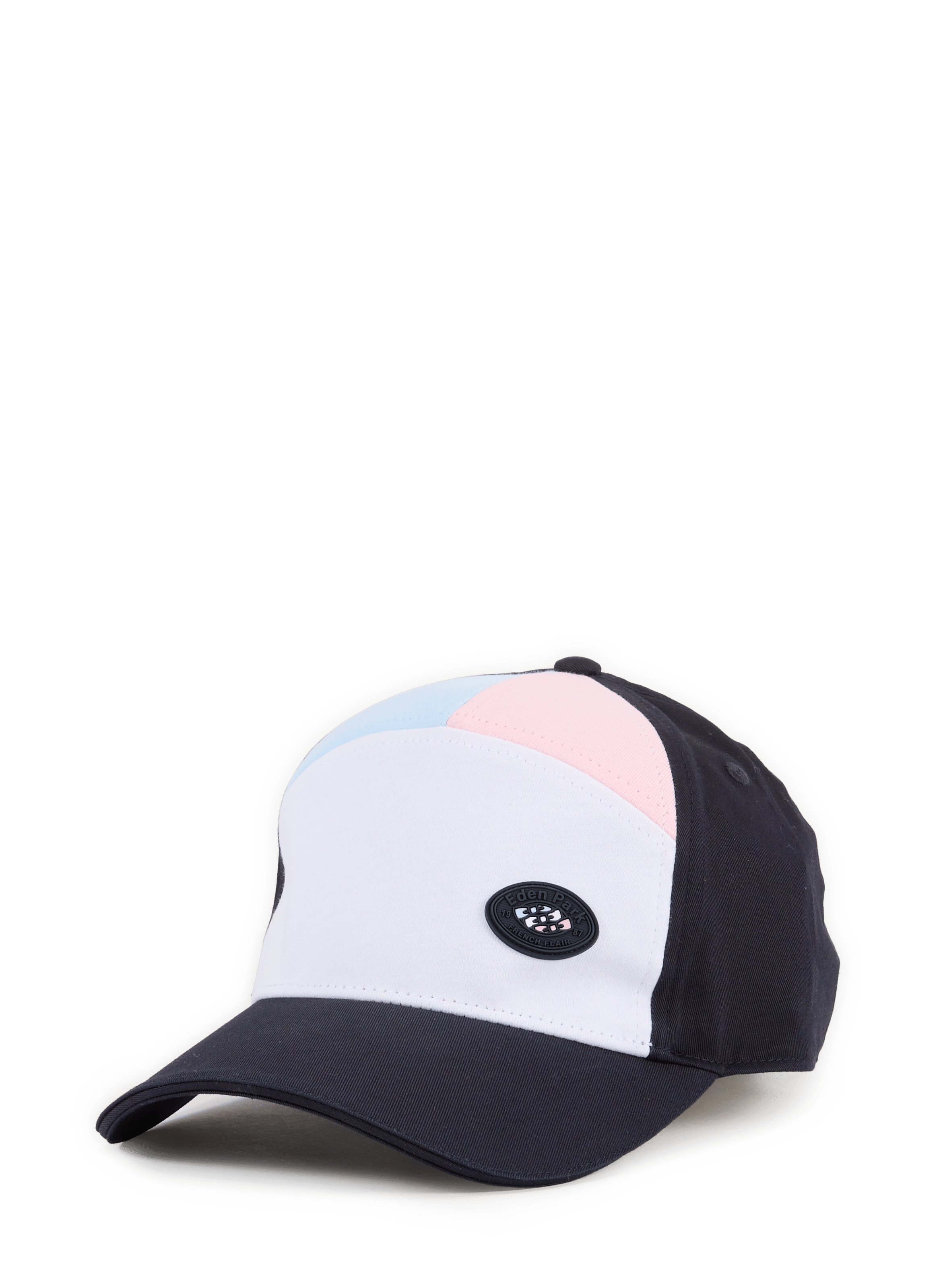 Casquette bimatière colorblock en coton EDEN PARK Bleu