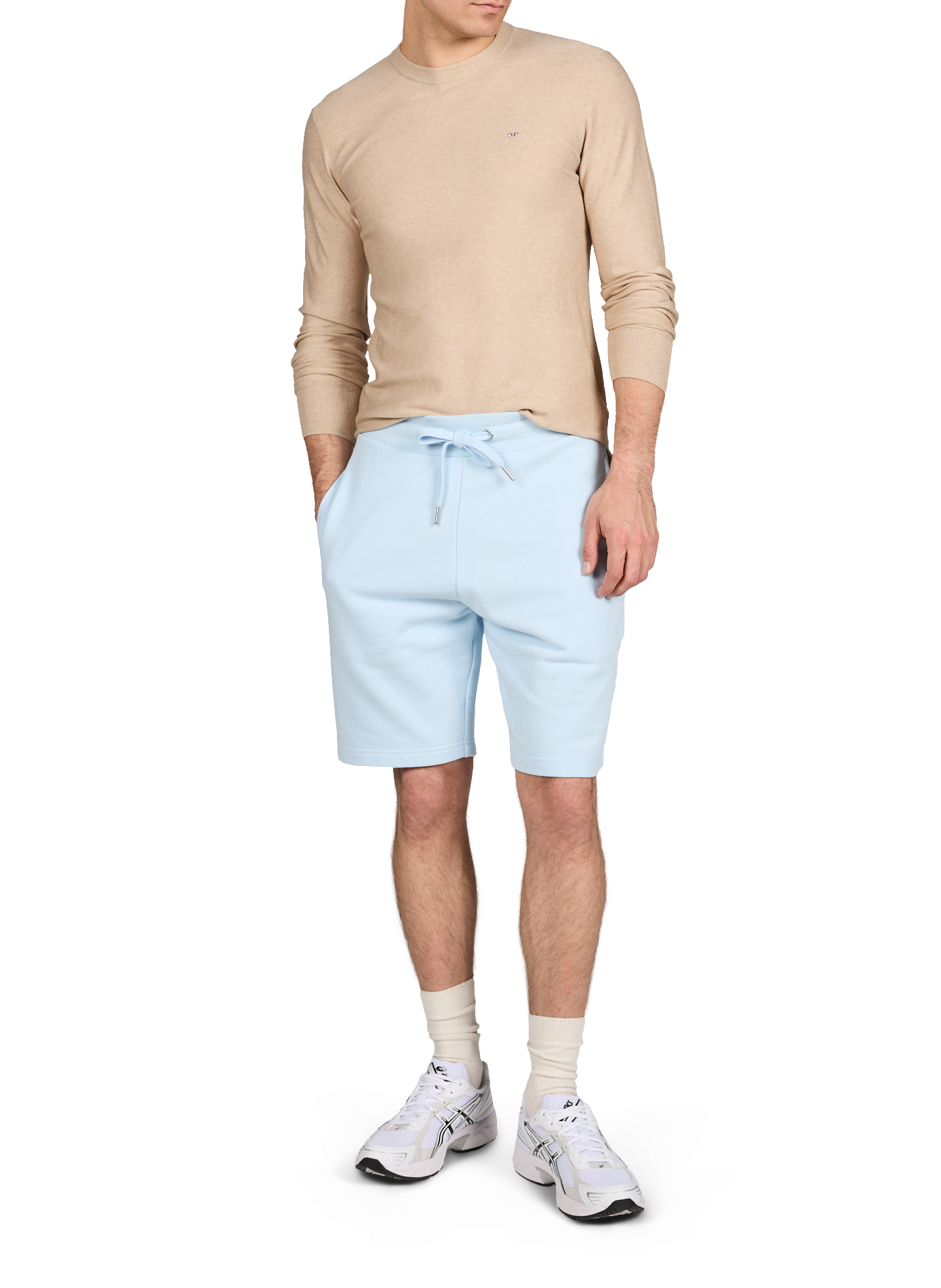 Pull droit col rond  EDEN PARK Beige