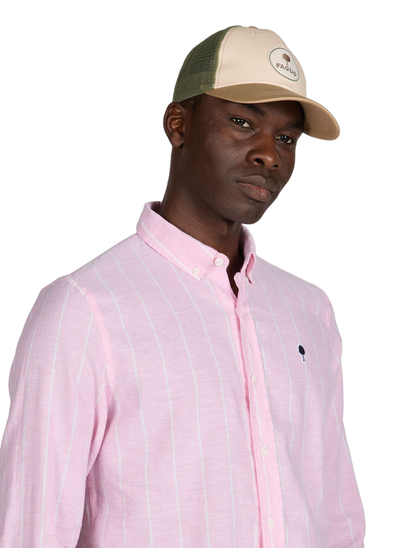 Casquette Trucker en coton recyclé FAGUO Beige