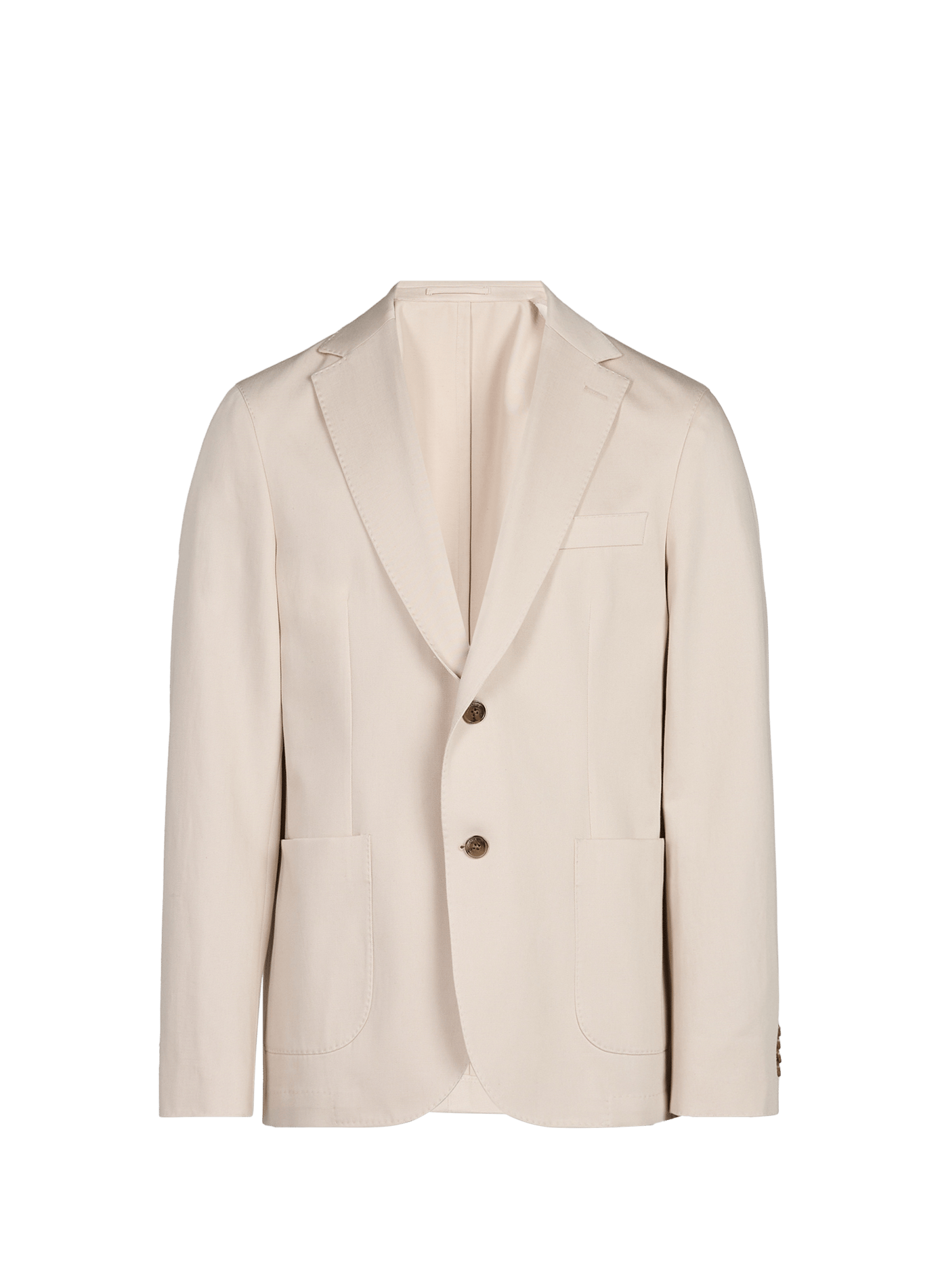 Blazer aderente in cotone e lino FACONNABLE Beige
