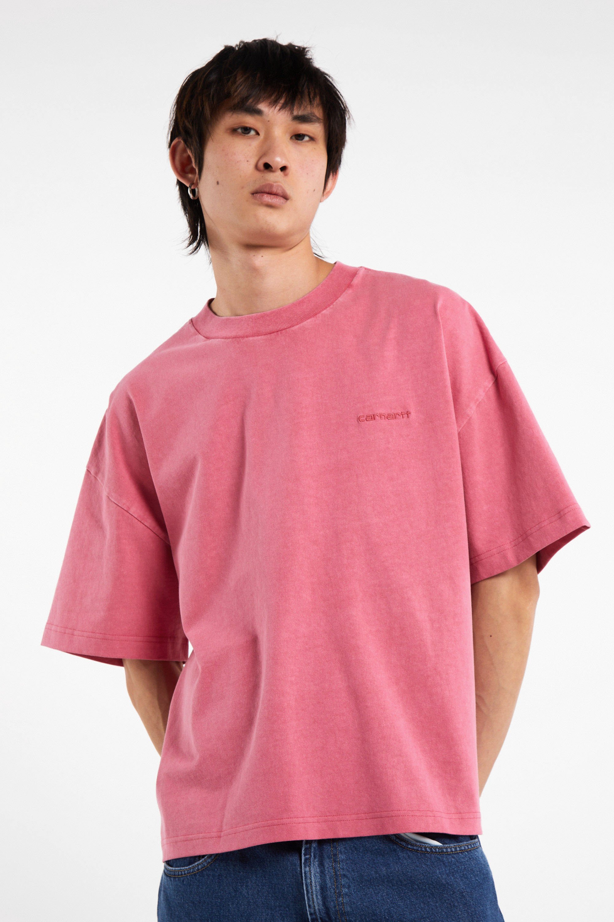 T-shirt s/s benton t-shirt CARHARTT WIP Rose