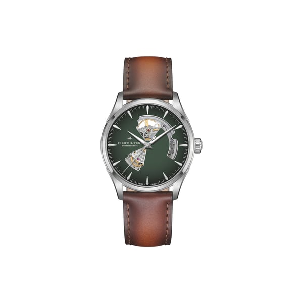 Montre Jazzmaster Open Heart en acier inoxydable Montre Jazzmaster Open Heart en acier inoxydable