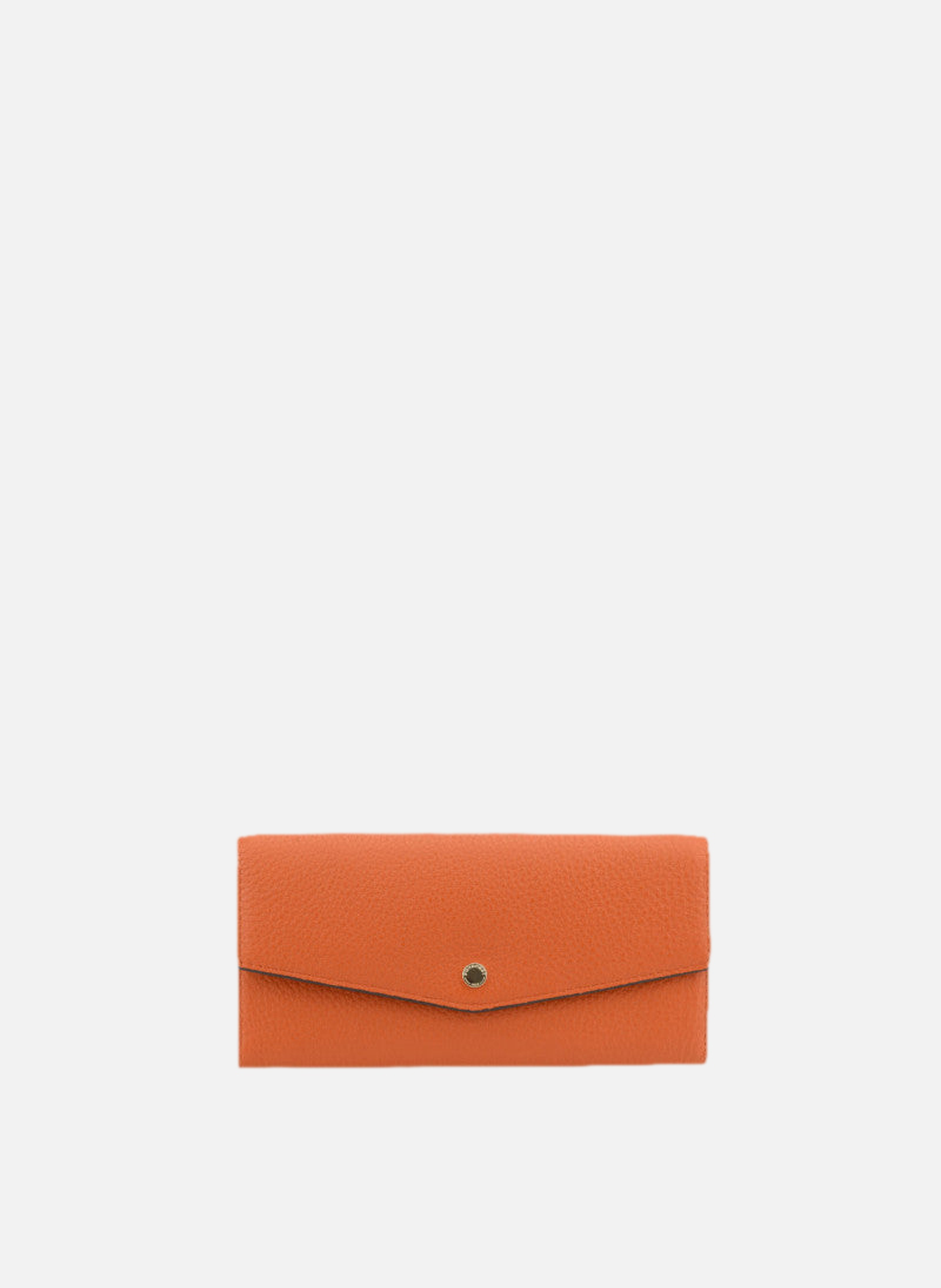 Club | porte-monnaie gm en cuir de veau  Orange