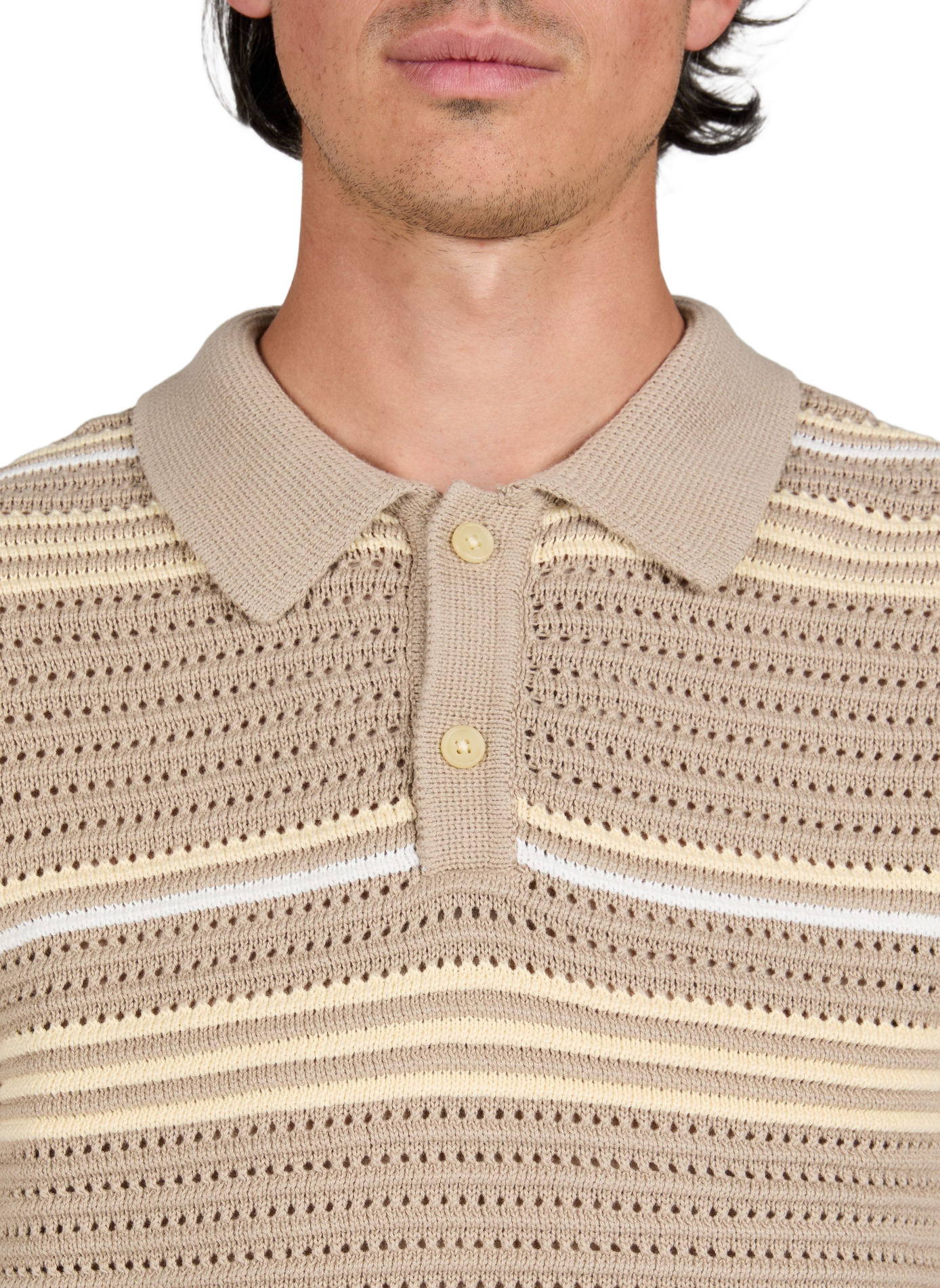 Gestreiftes Poloshirt LEVI'S Braun