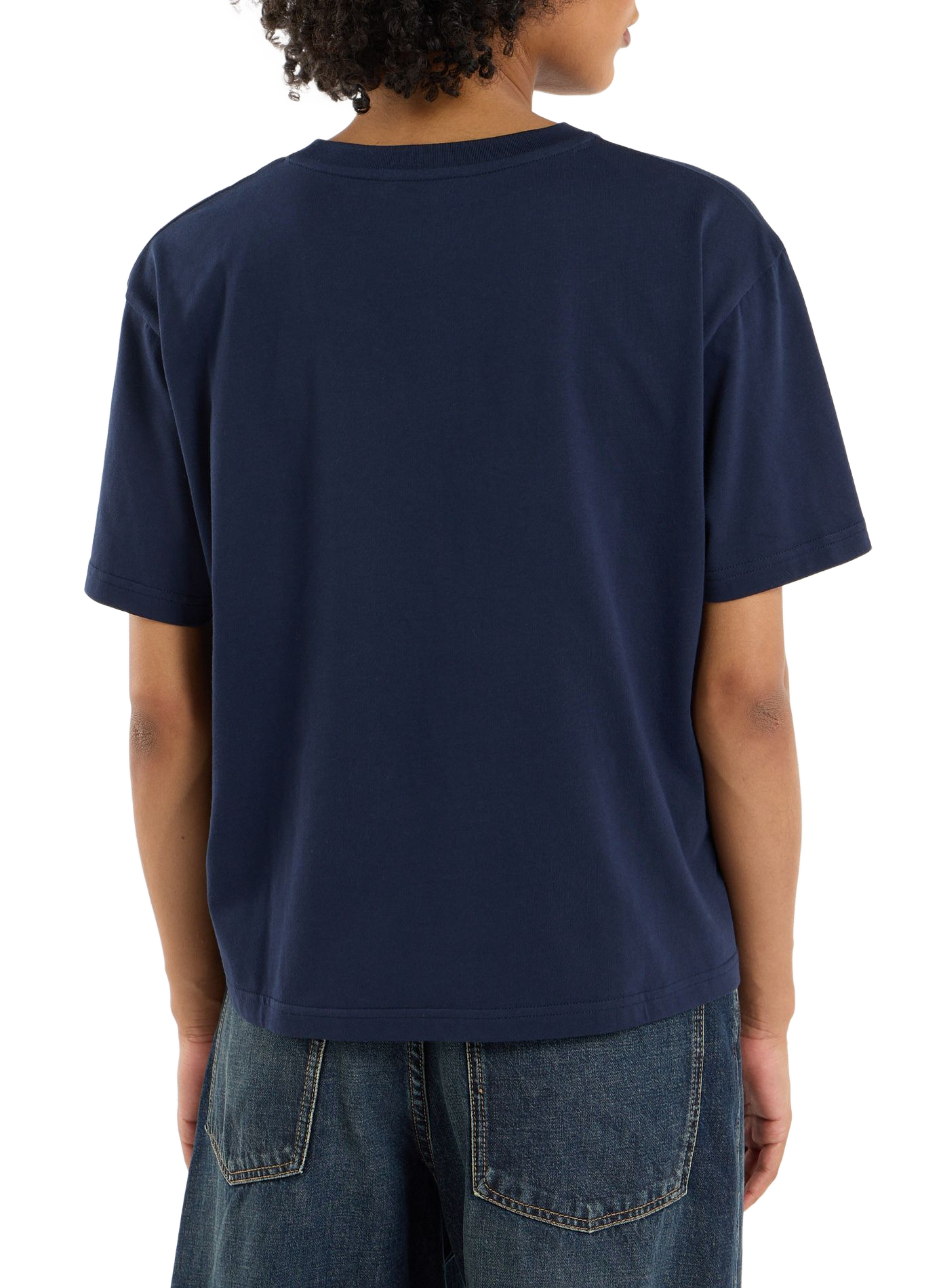 Baumwoll-T-Shirt SAISON 1865 Blau
