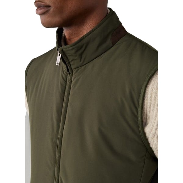 Veste col montant sans manches Veste col montant sans manches