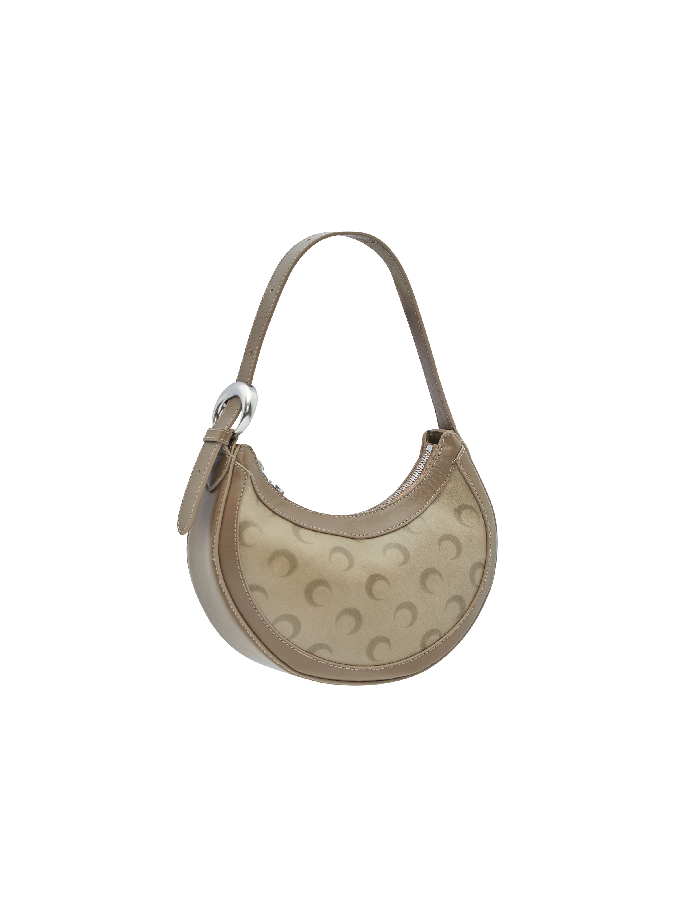 Sac moon eclips mini en cuir délavé MARINE SERRE Beige