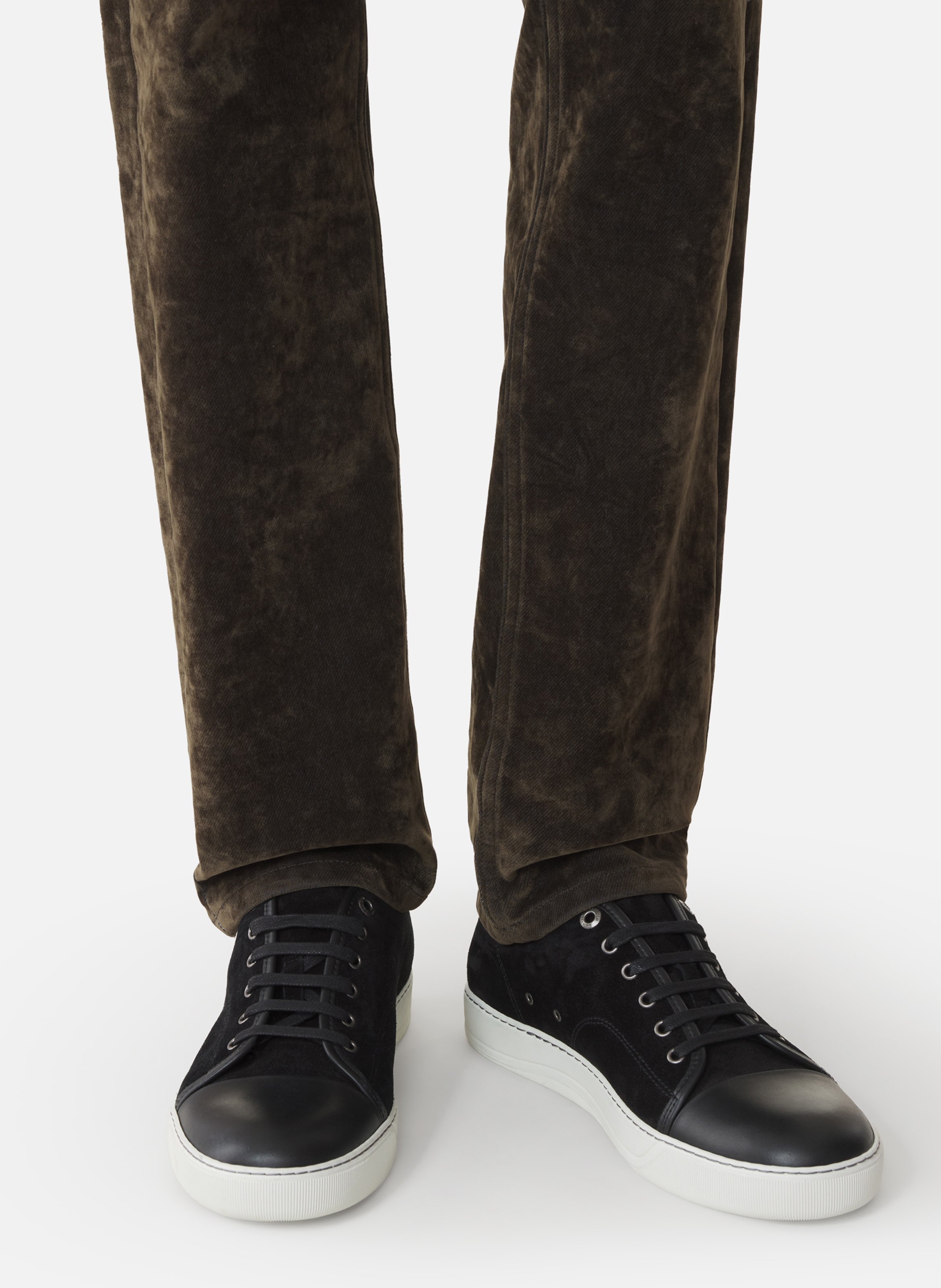 Sneakers dbb1 en cuir et suede LANVIN Noir