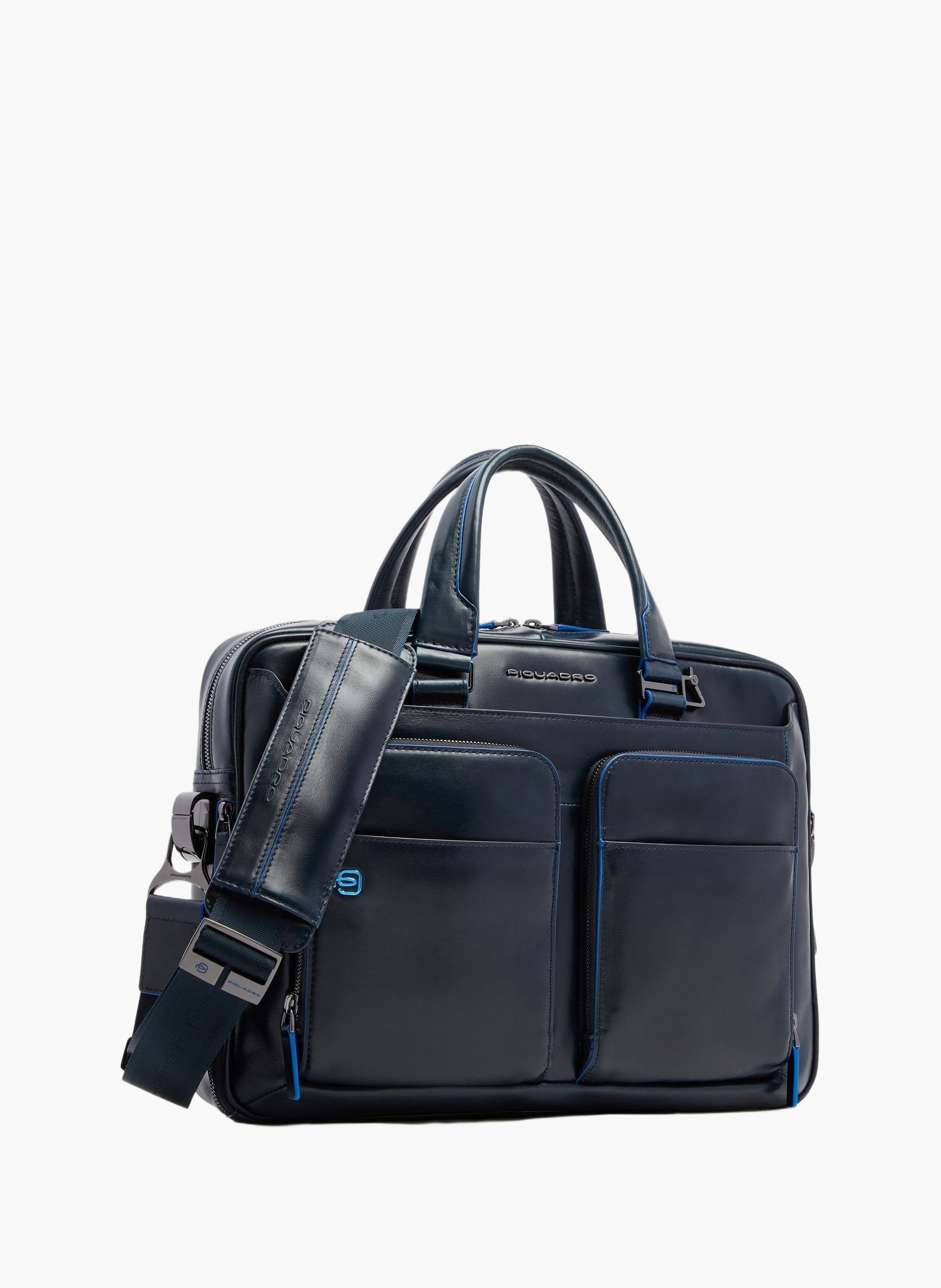 Sac d'ordinateur 15" personnalisable PIQUADRO Bleu