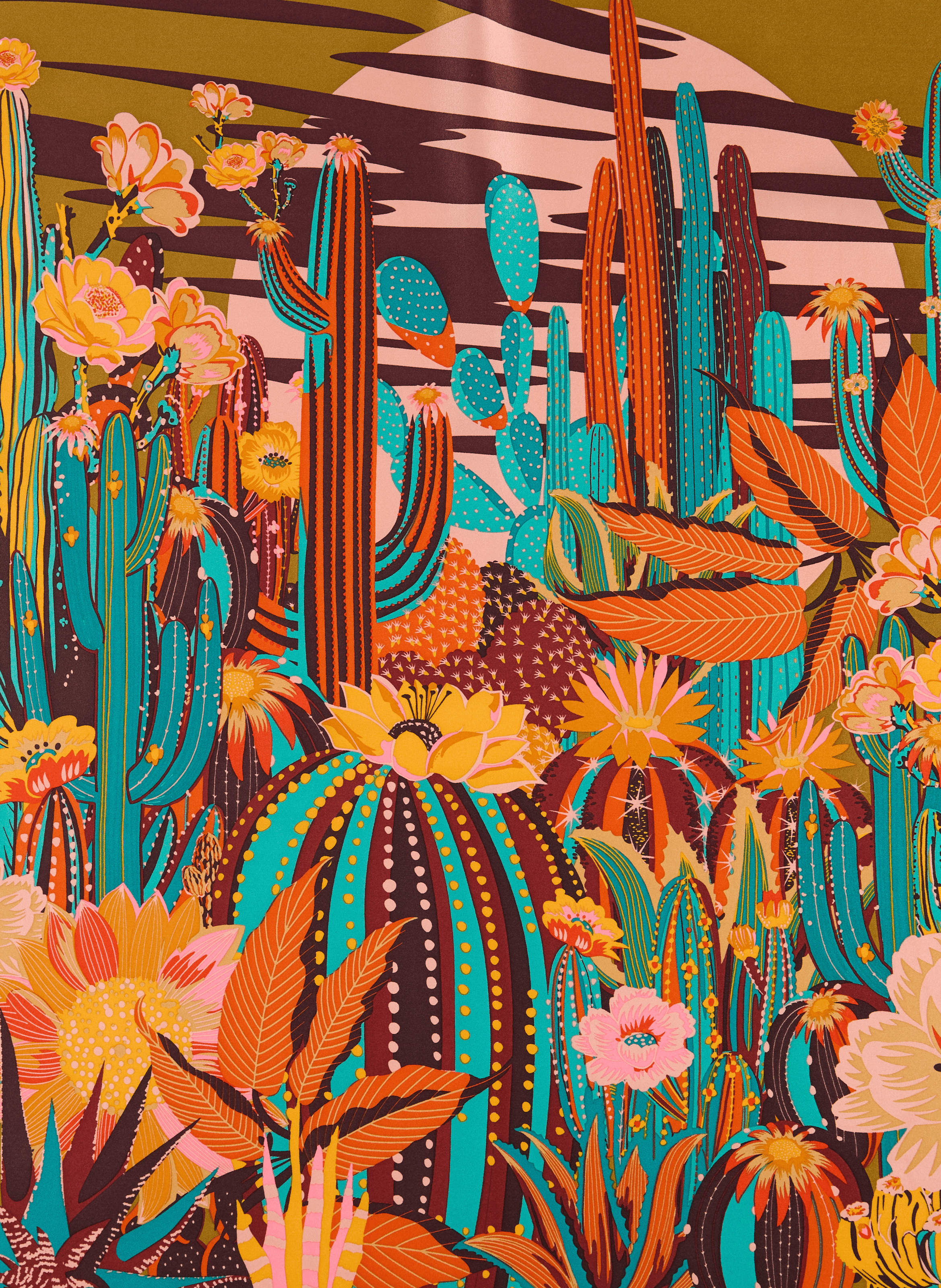 Cactus-Printtuch WILD Orange