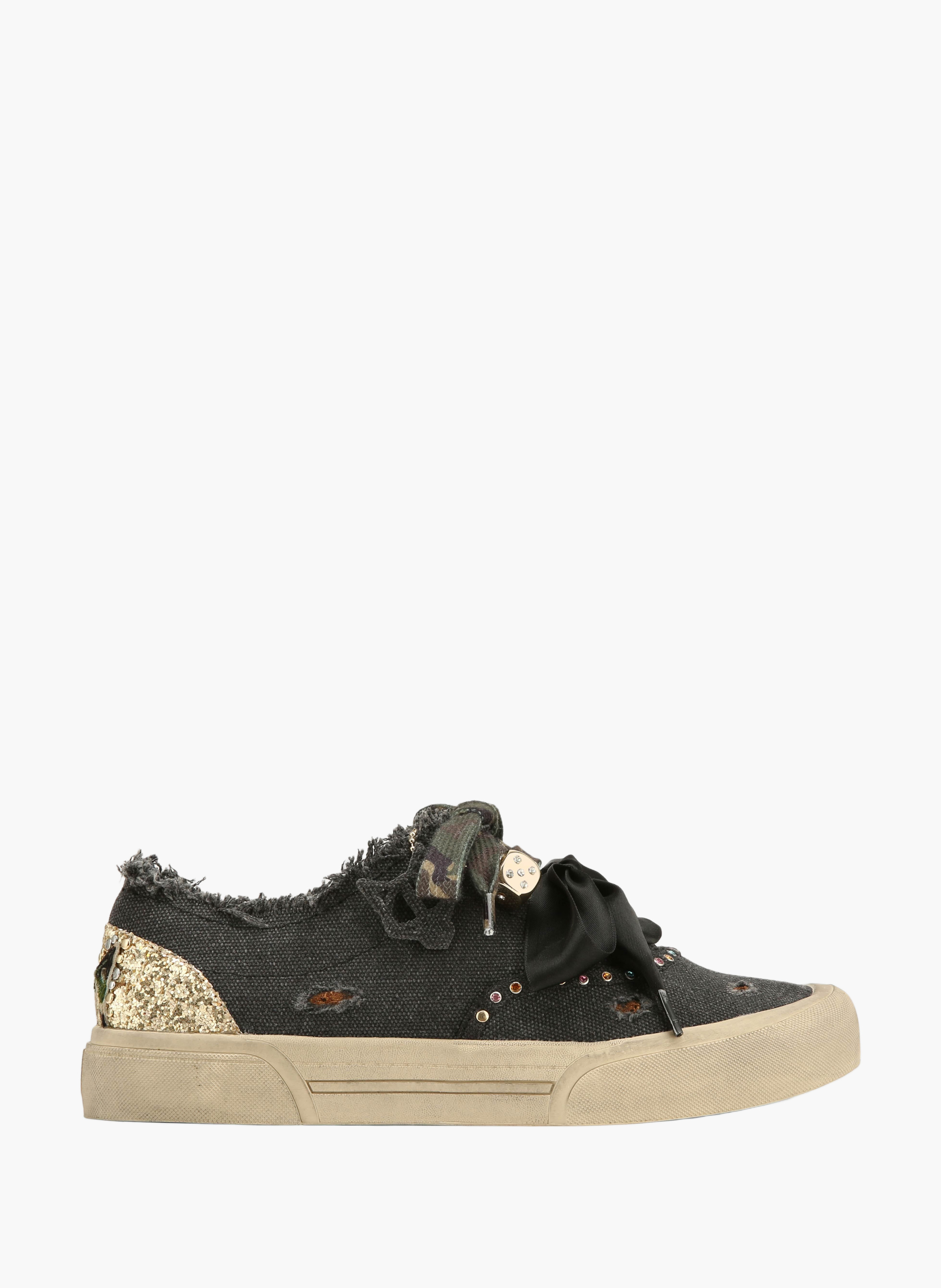 Baskets mission en toile NAKED WOLFE Noir