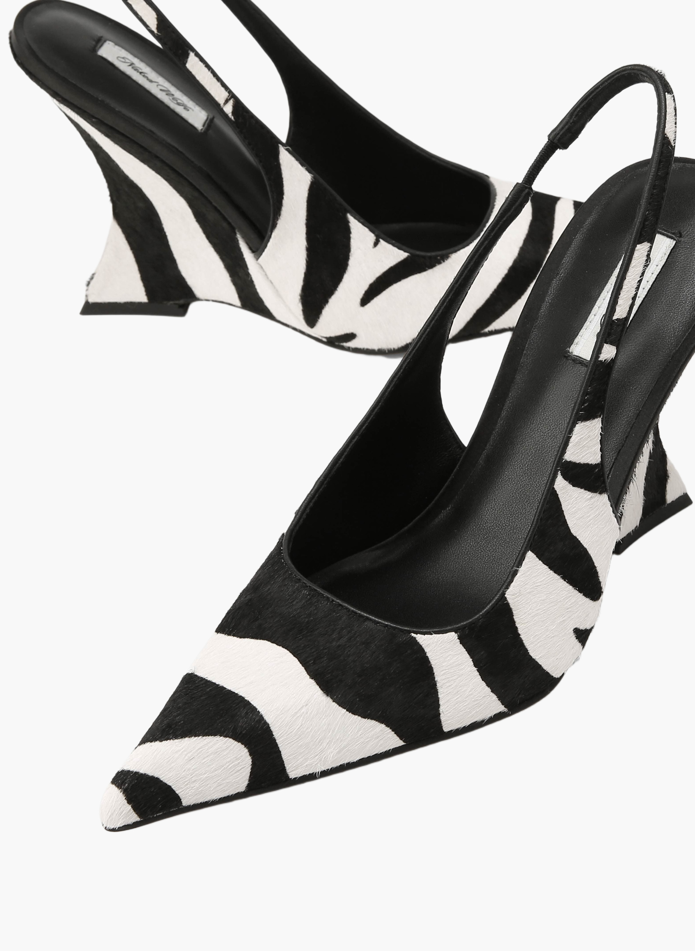 Chaussures à talons laguna en cuir poulain NAKED WOLFE Rayé