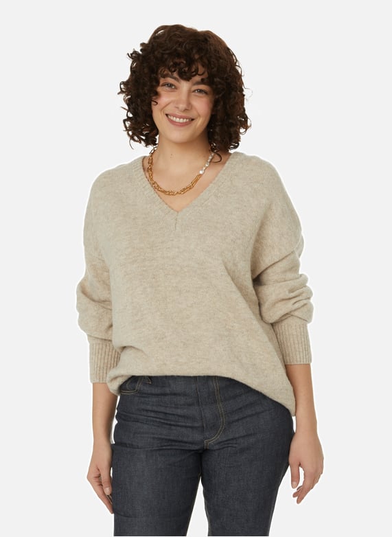 PULL OVERSIZE EN LAINE MeRINOS CAES pour FEMME Printemps