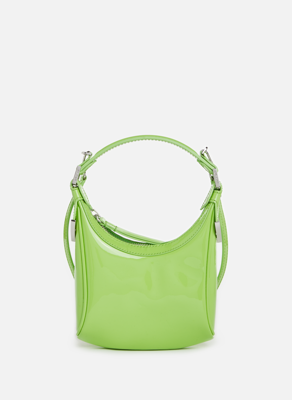 حقيبة BY FAR Cosmo مصنوعة من الجلد باللون الأخضر