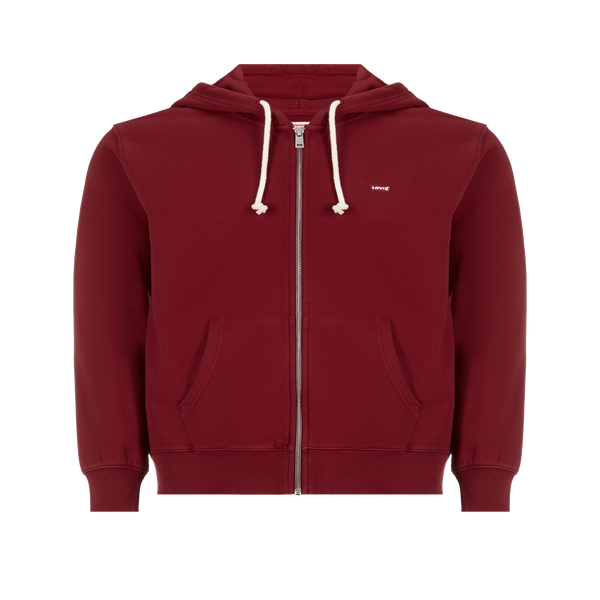 Levi's Cotton Zip-up Hoodie In Red
