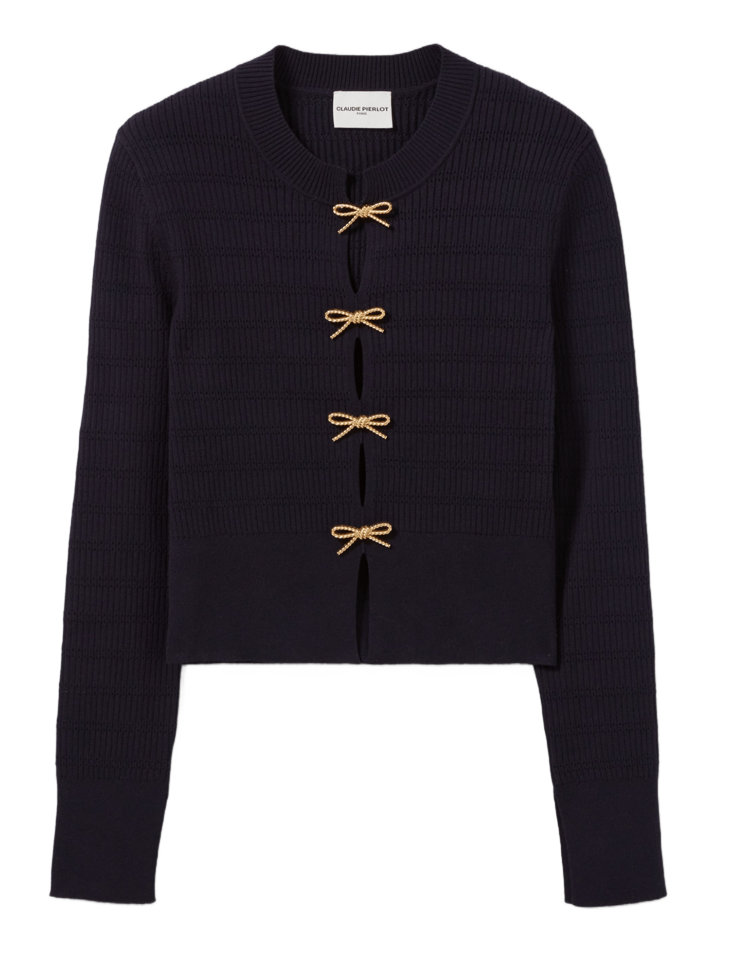 Gilet col rond CLAUDIE PIERLOT Bleu