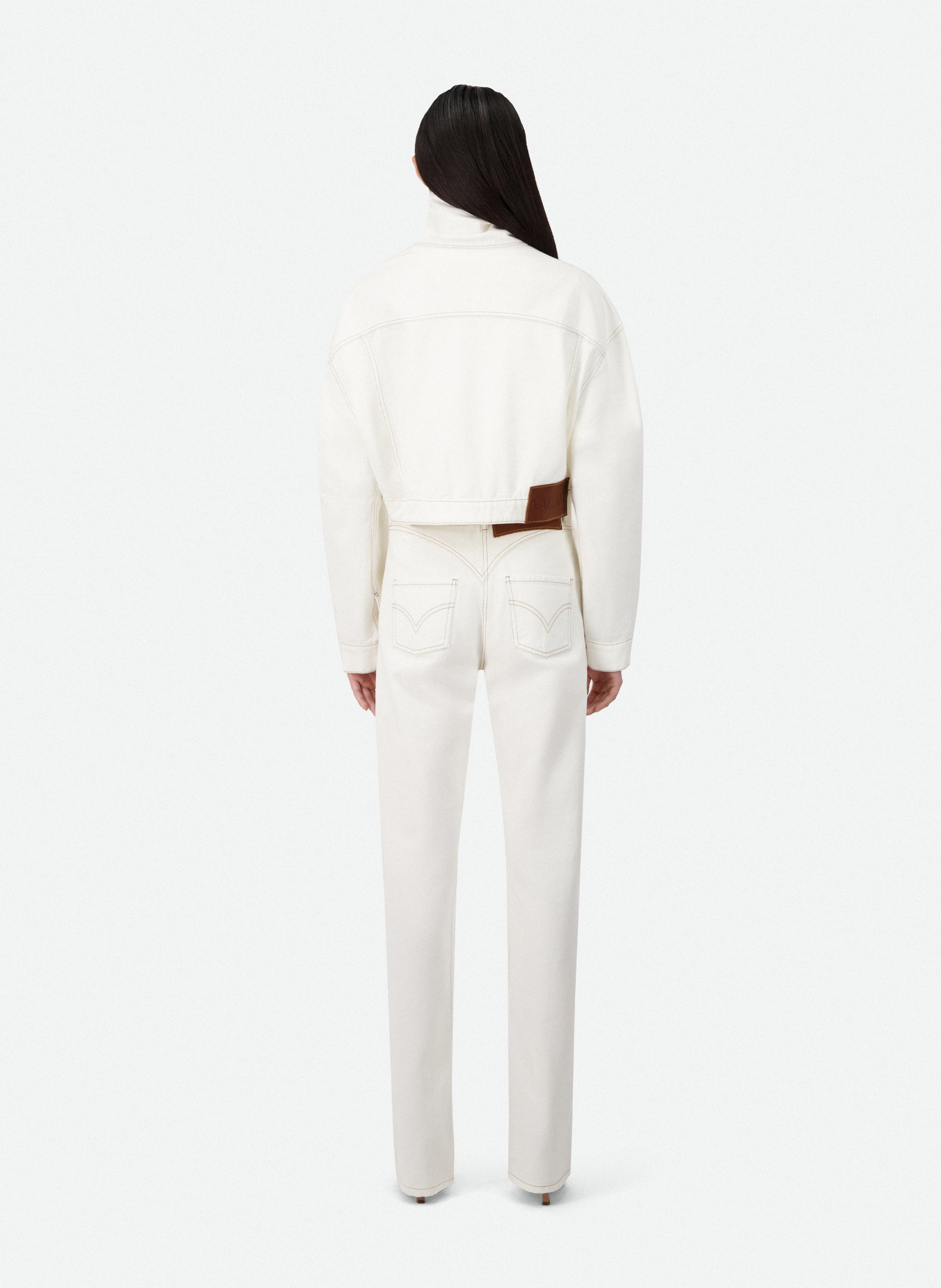 Veste en jean VAILLANT Blanc