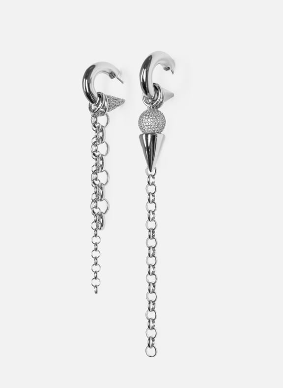 Set de 2 boucles d'oreilles Gris by THE KOOPLES THE KOOPLES Set de 2 boucles d'oreilles Gris
