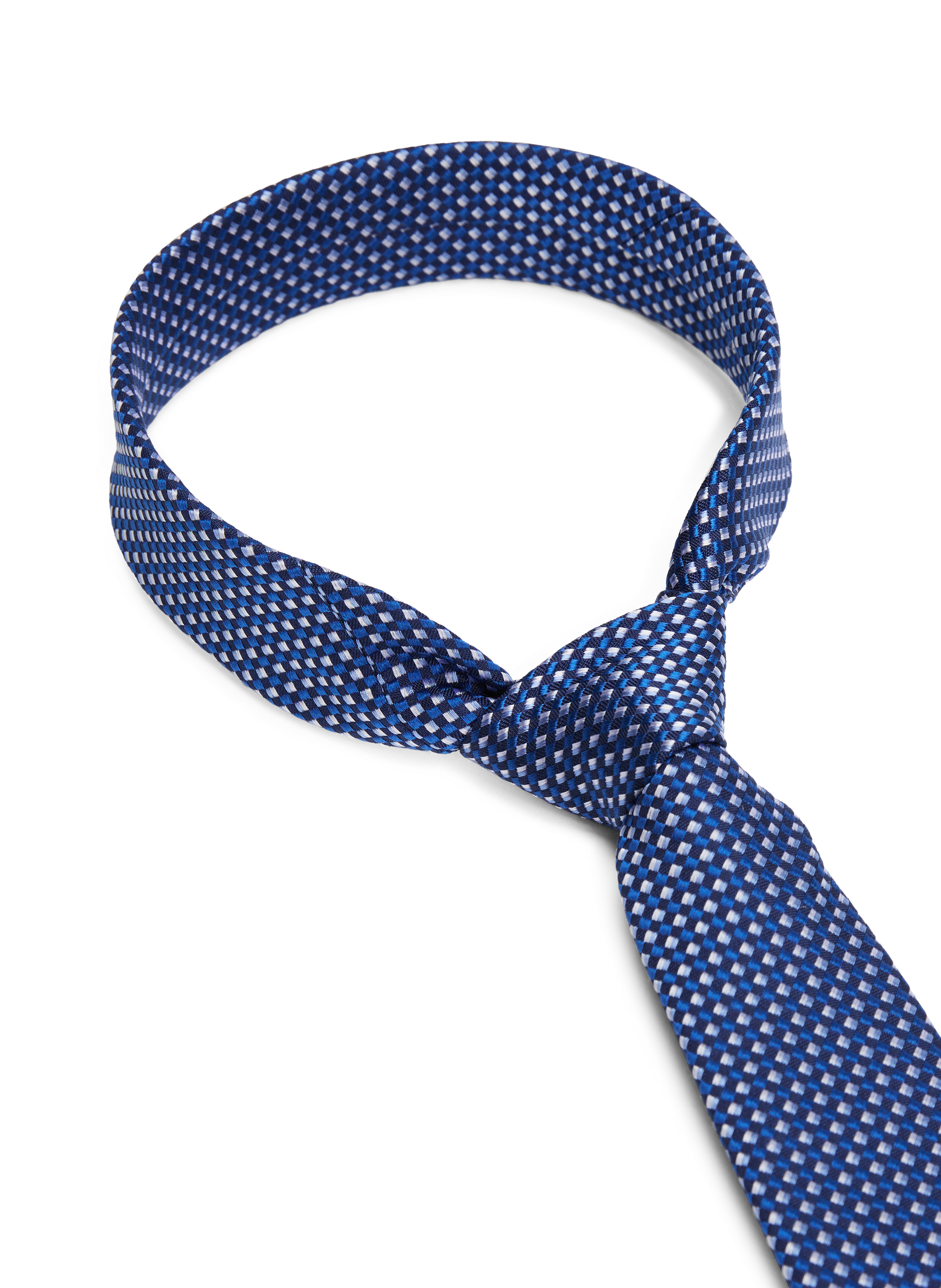 Patterned silk tie  TOMMY HILFIGER Blue