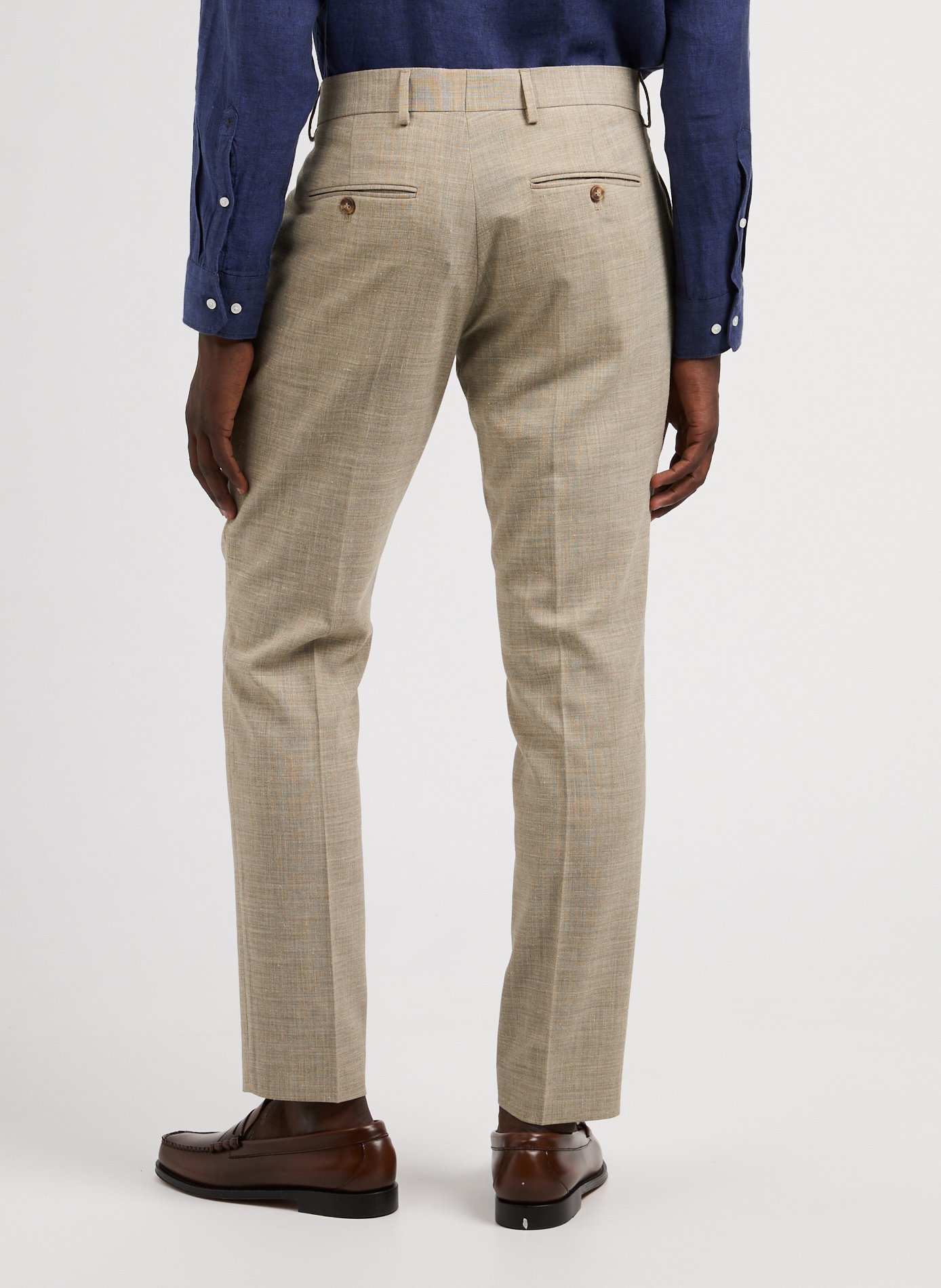 Slim tailored trousers SELECTED Beige